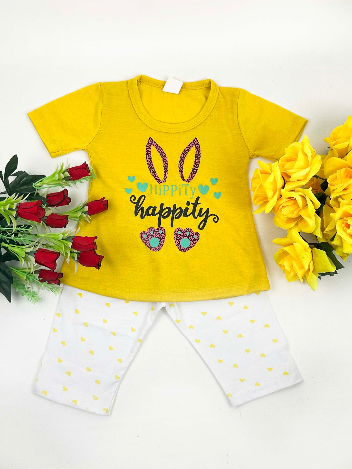 1Yr - 4Yrs Happity Yellow Suit For Girls RM GS224