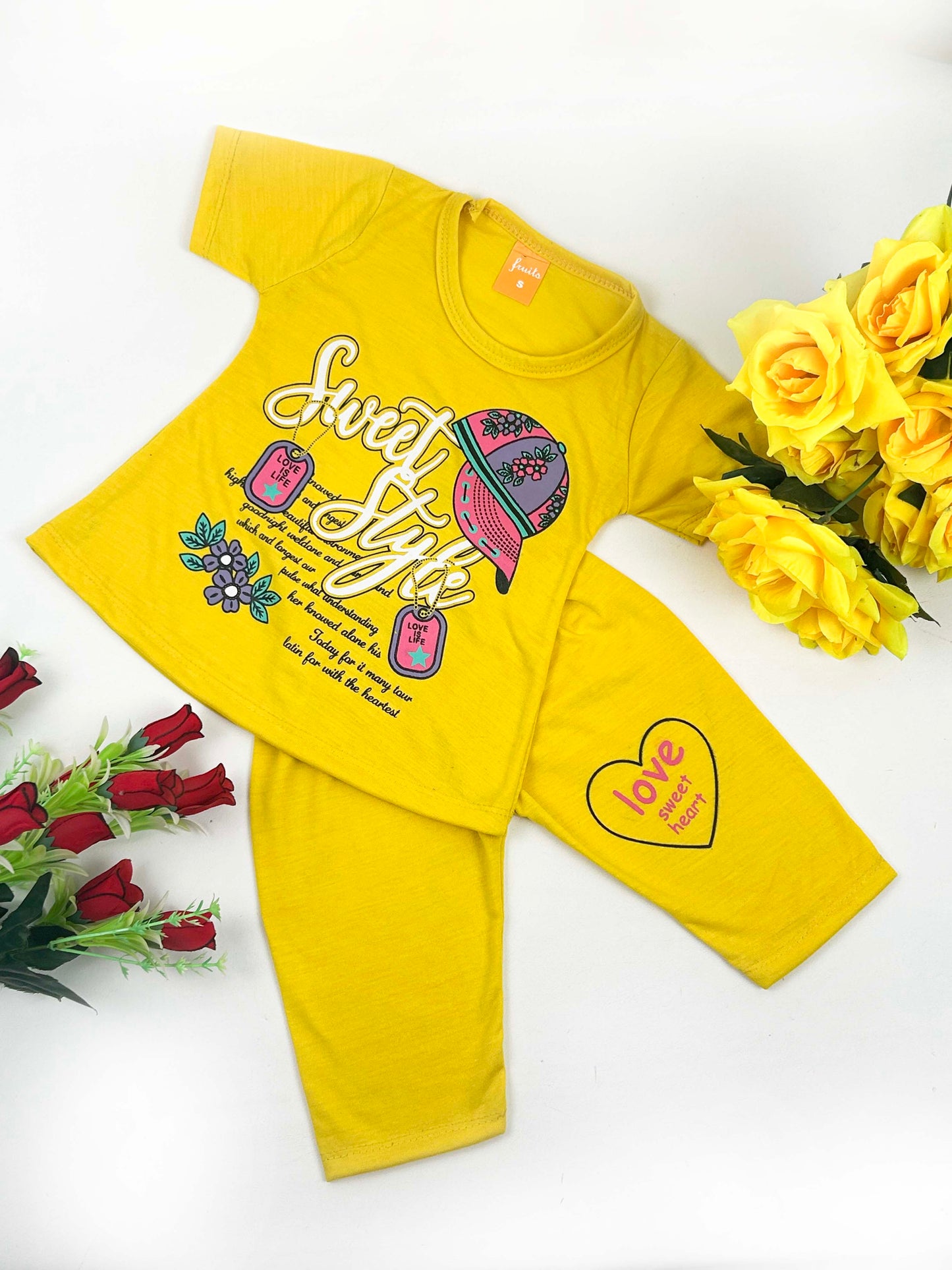 1Yr - 4Yrs Sweet Yellow Suit For Girls RM GS227