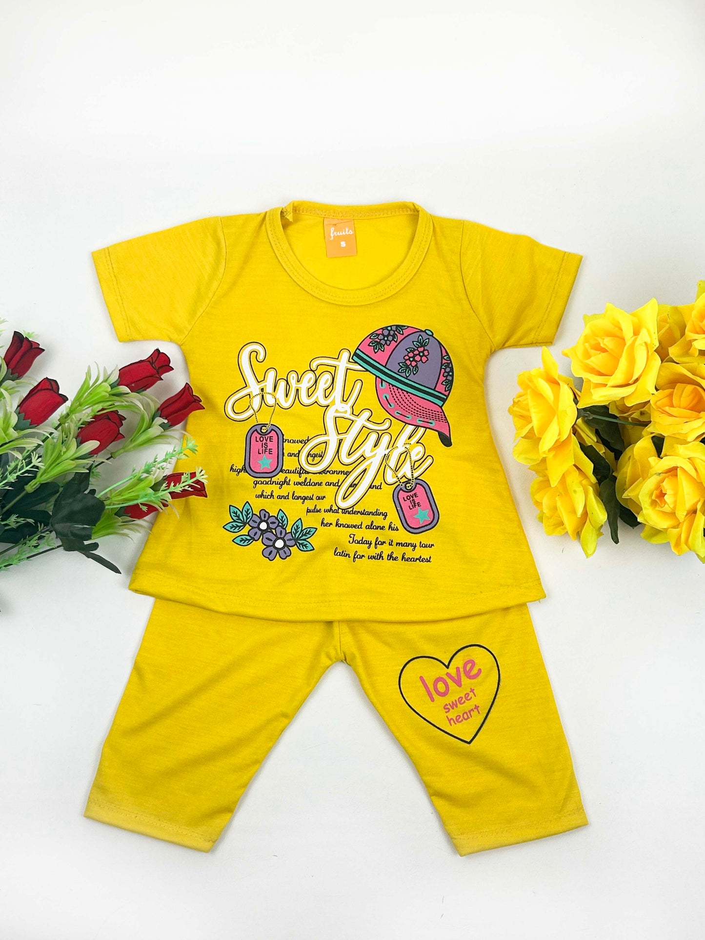 1Yr - 4Yrs Sweet Yellow Suit For Girls RM GS227