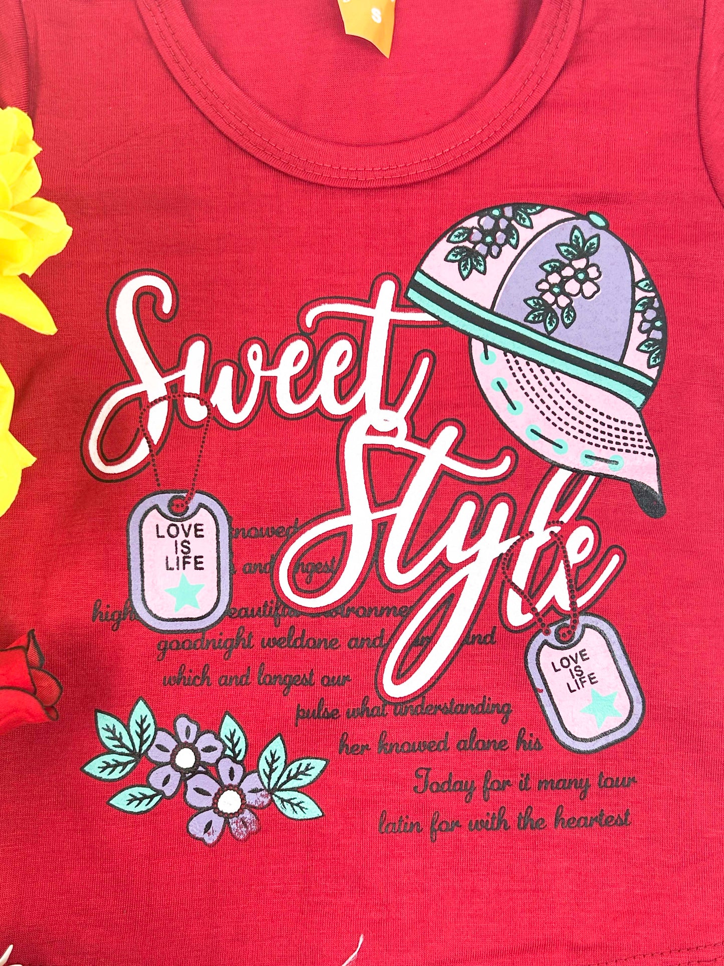 1Yr - 4Yrs Sweet Red Suit For Girls RM GS228