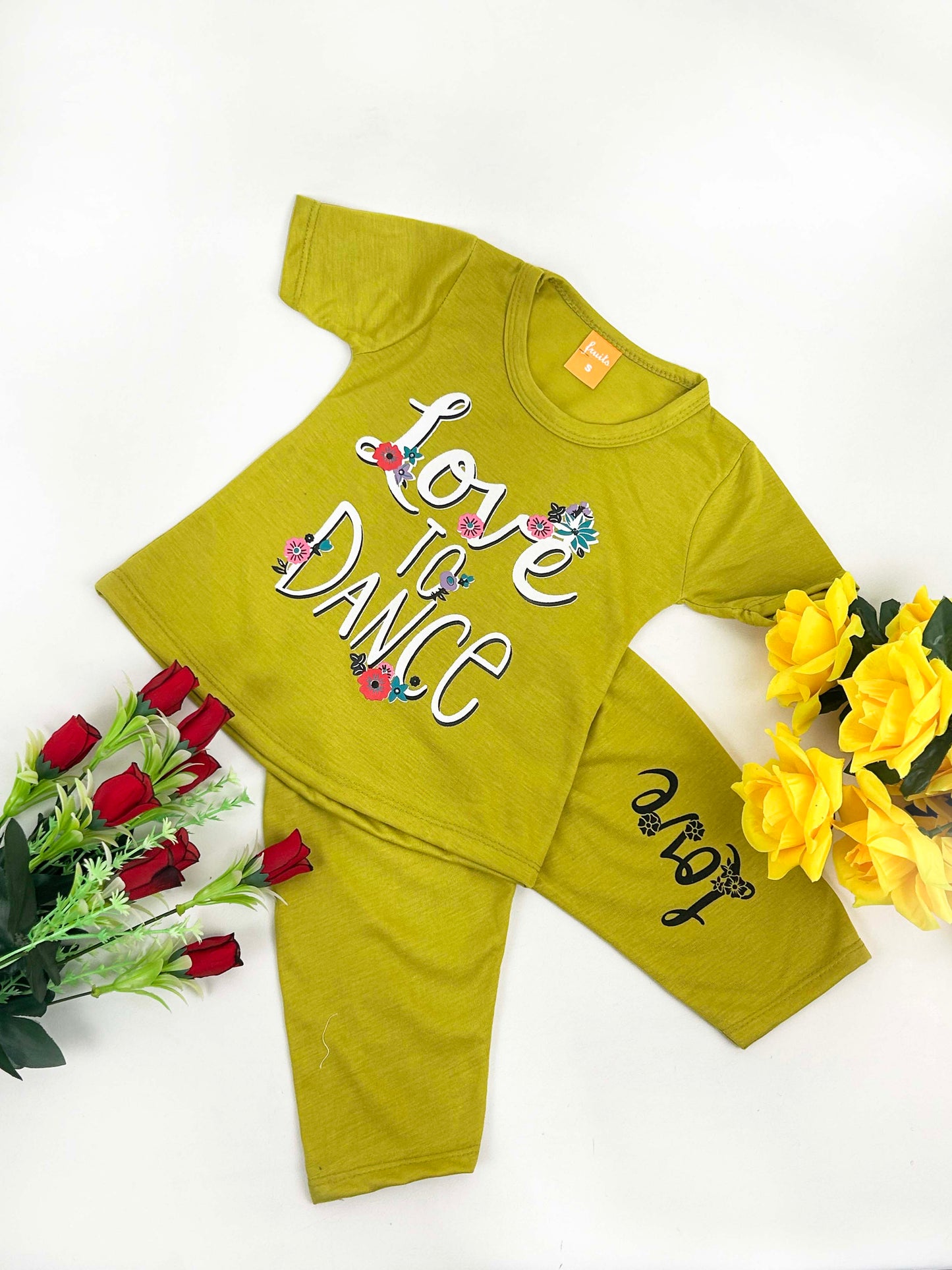 1Yr - 4Yrs Love Green Suit For Girls RM GS234