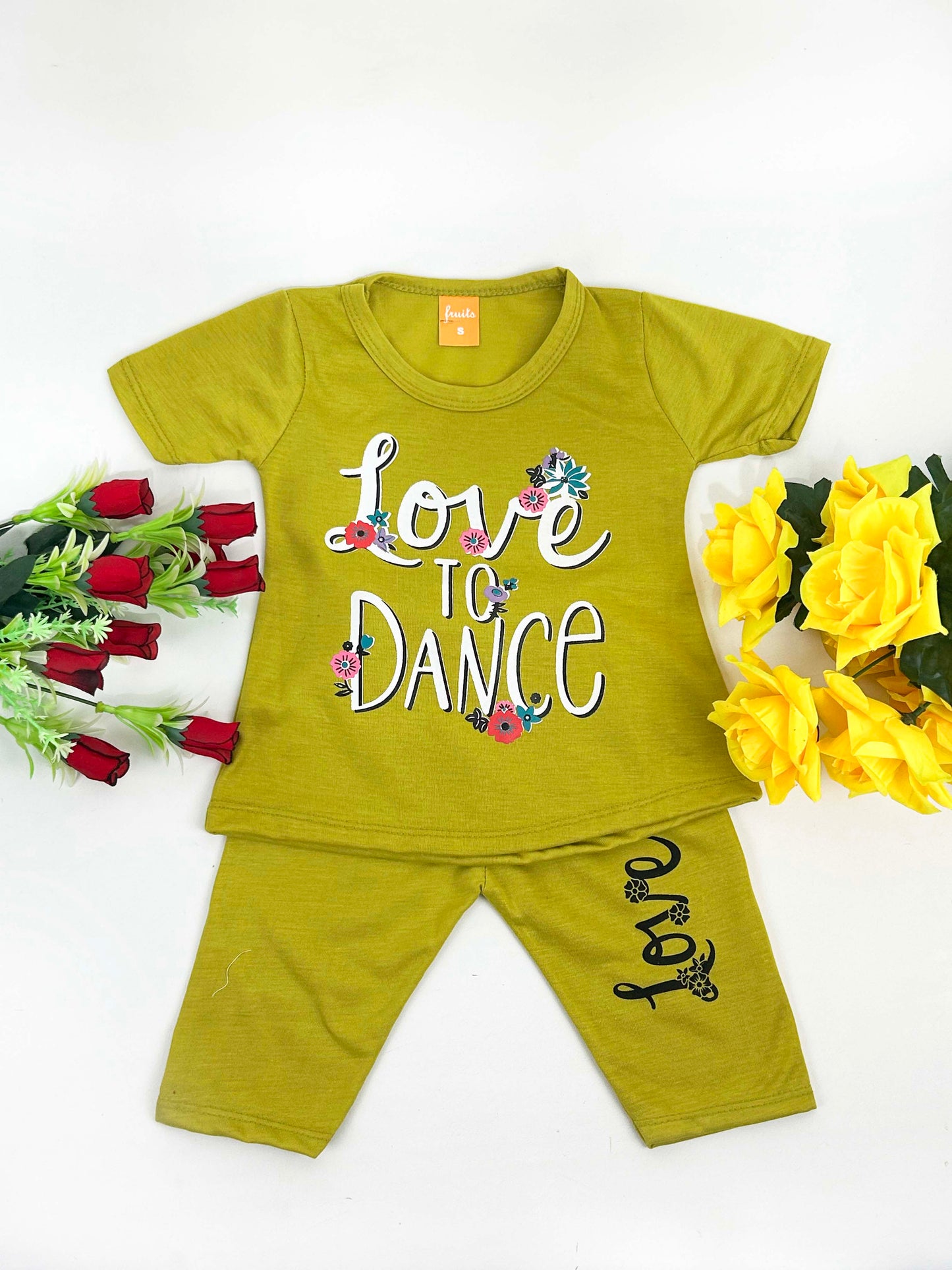 1Yr - 4Yrs Love Green Suit For Girls RM GS234