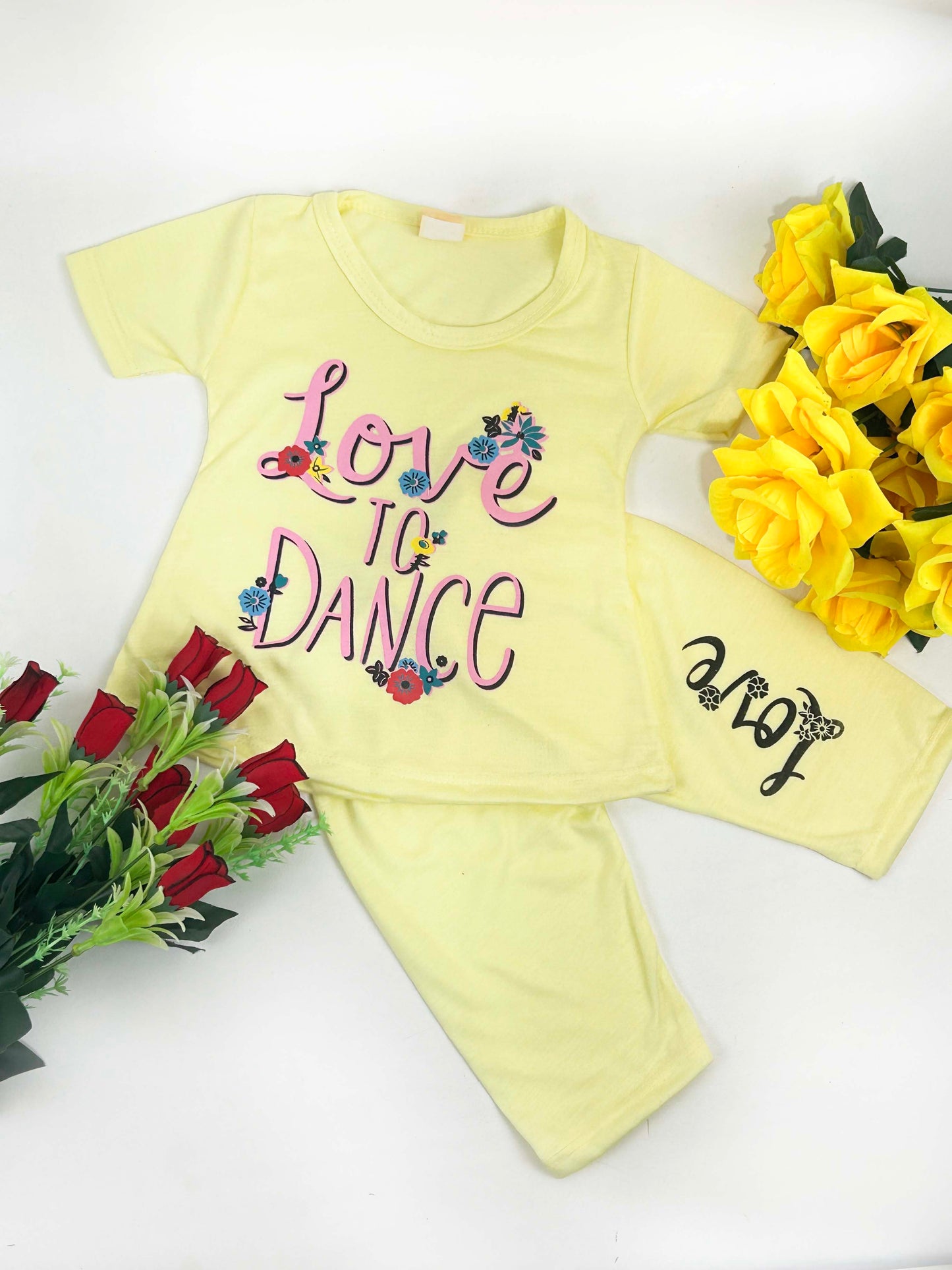1Yr - 4Yrs Love Yellow Suit For Girls RM GS236