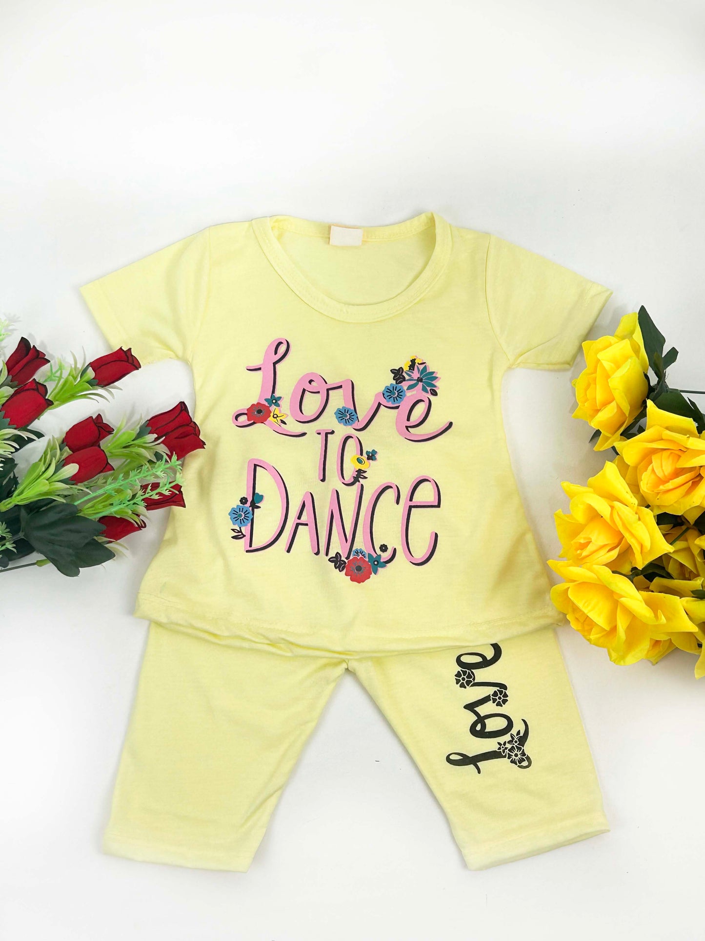 1Yr - 4Yrs Love Yellow Suit For Girls RM GS236