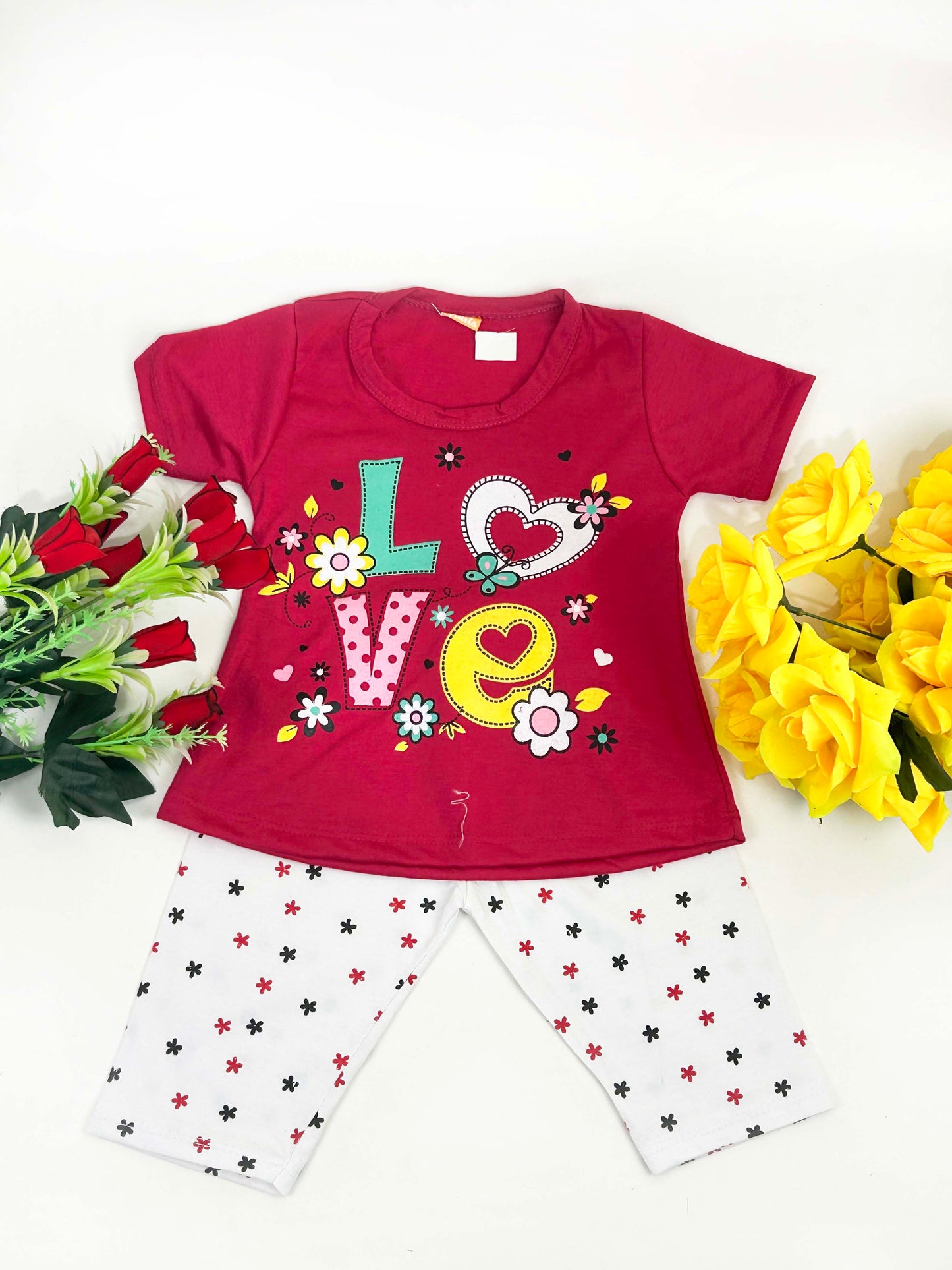 1Yr - 4Yrs Love Pink Suit For Girls RM GS239