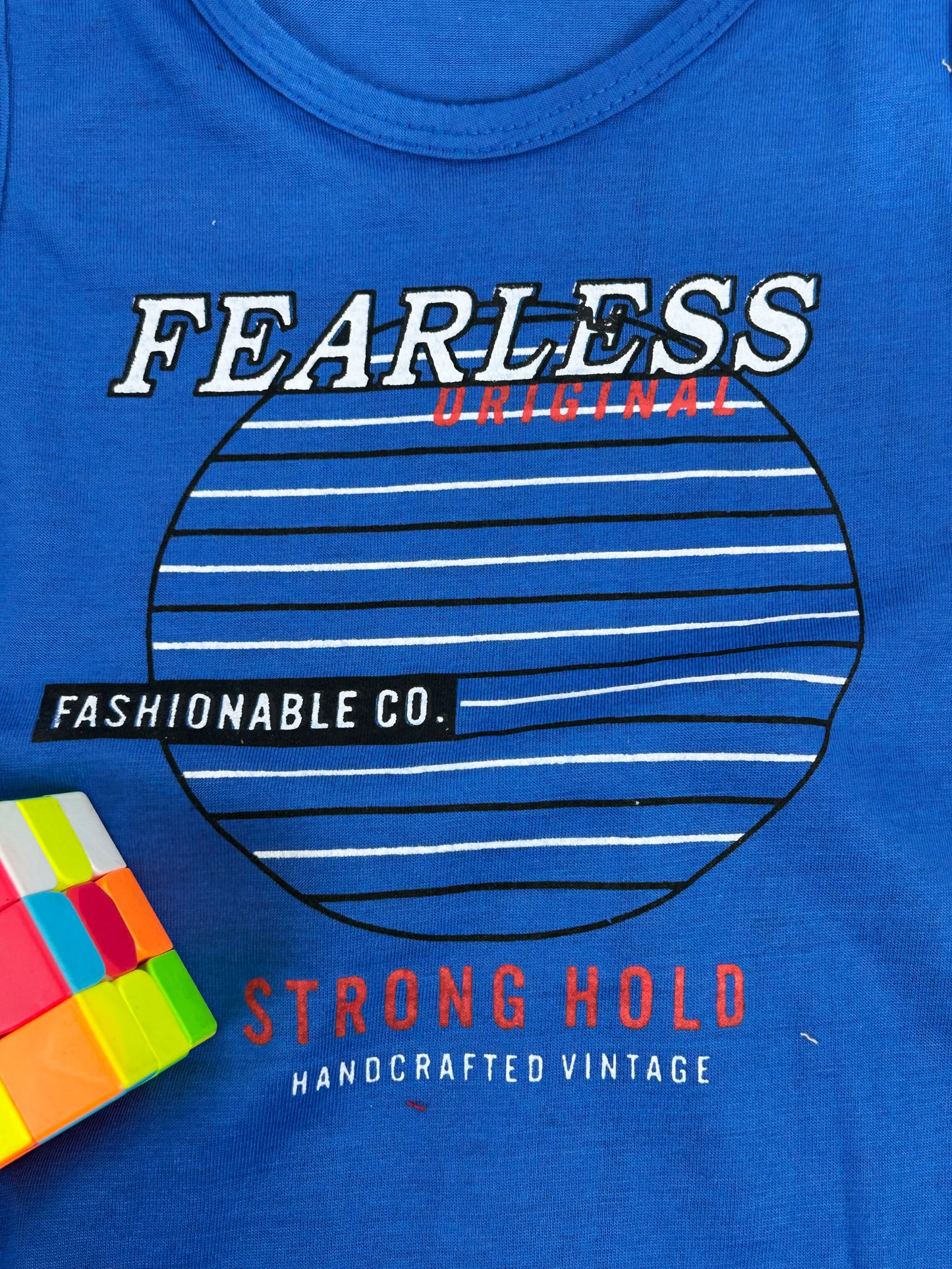 1Yr - 4Yrs Blue Fearless Sando Suit For Kids RZ BS328