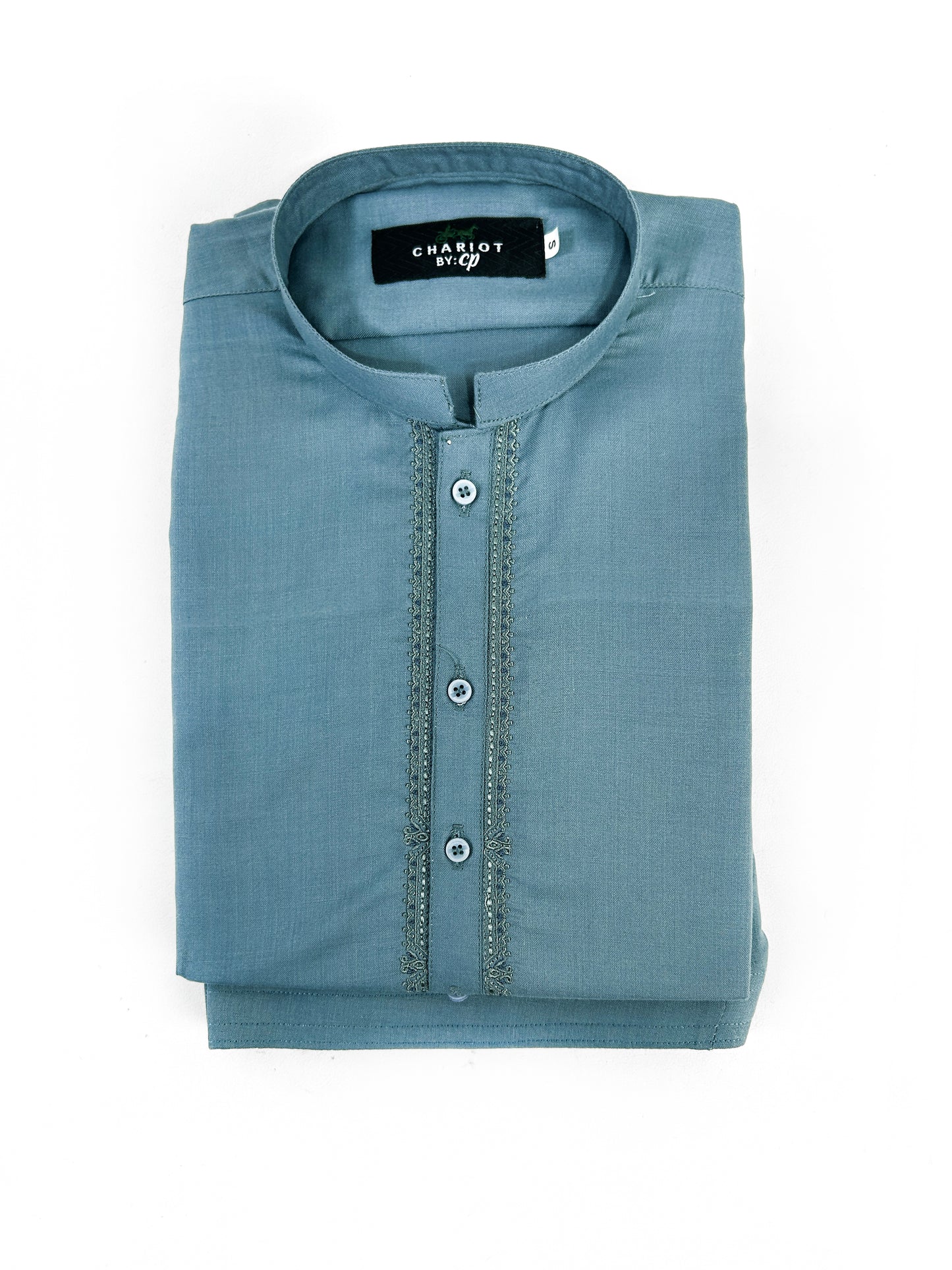 828/3-13 Men's Kameez Shalwar Stitched Suit Snow Blue