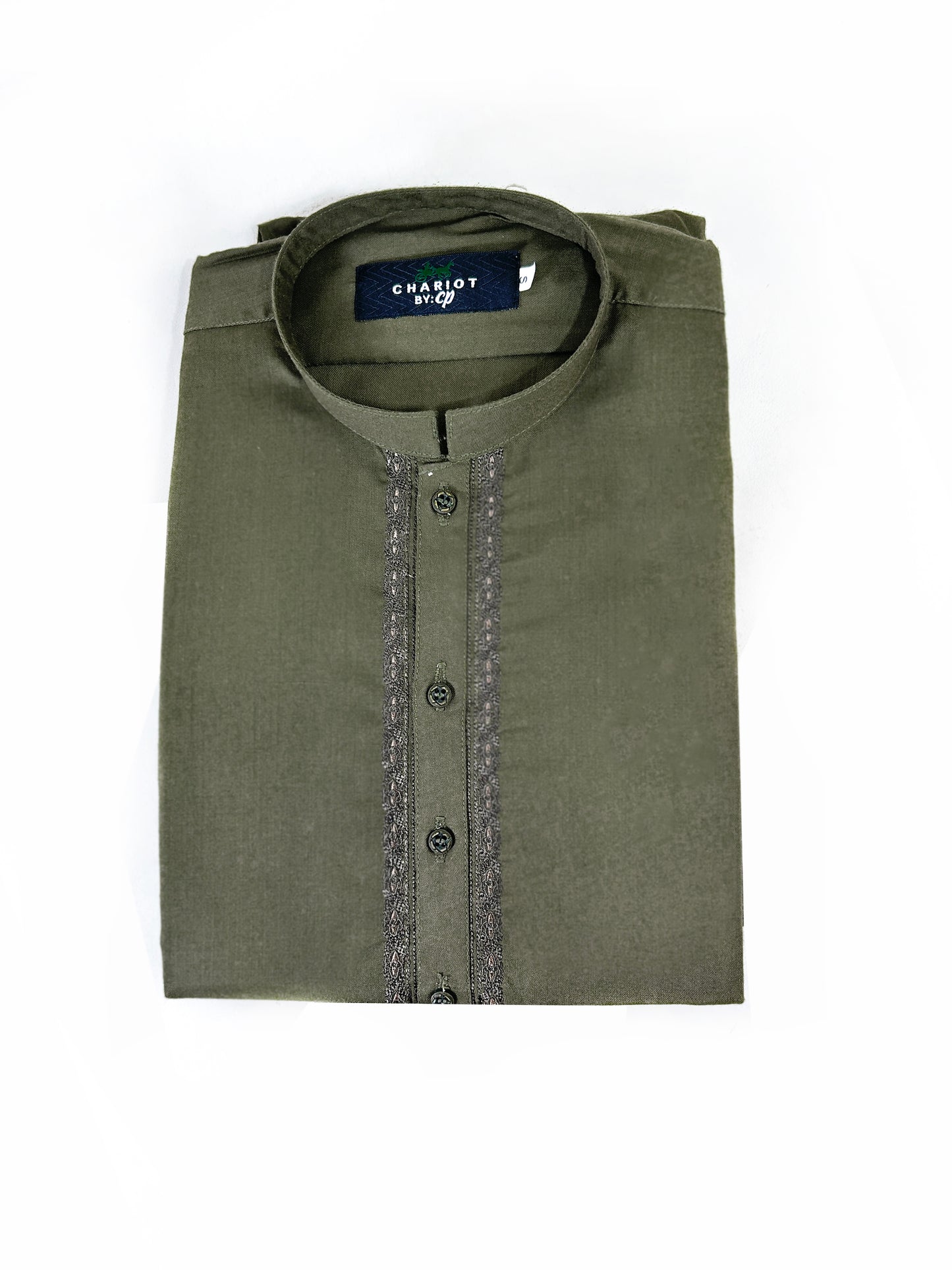 828/3-12 Men's Kameez Shalwar Stitched Suit Mehdi Green