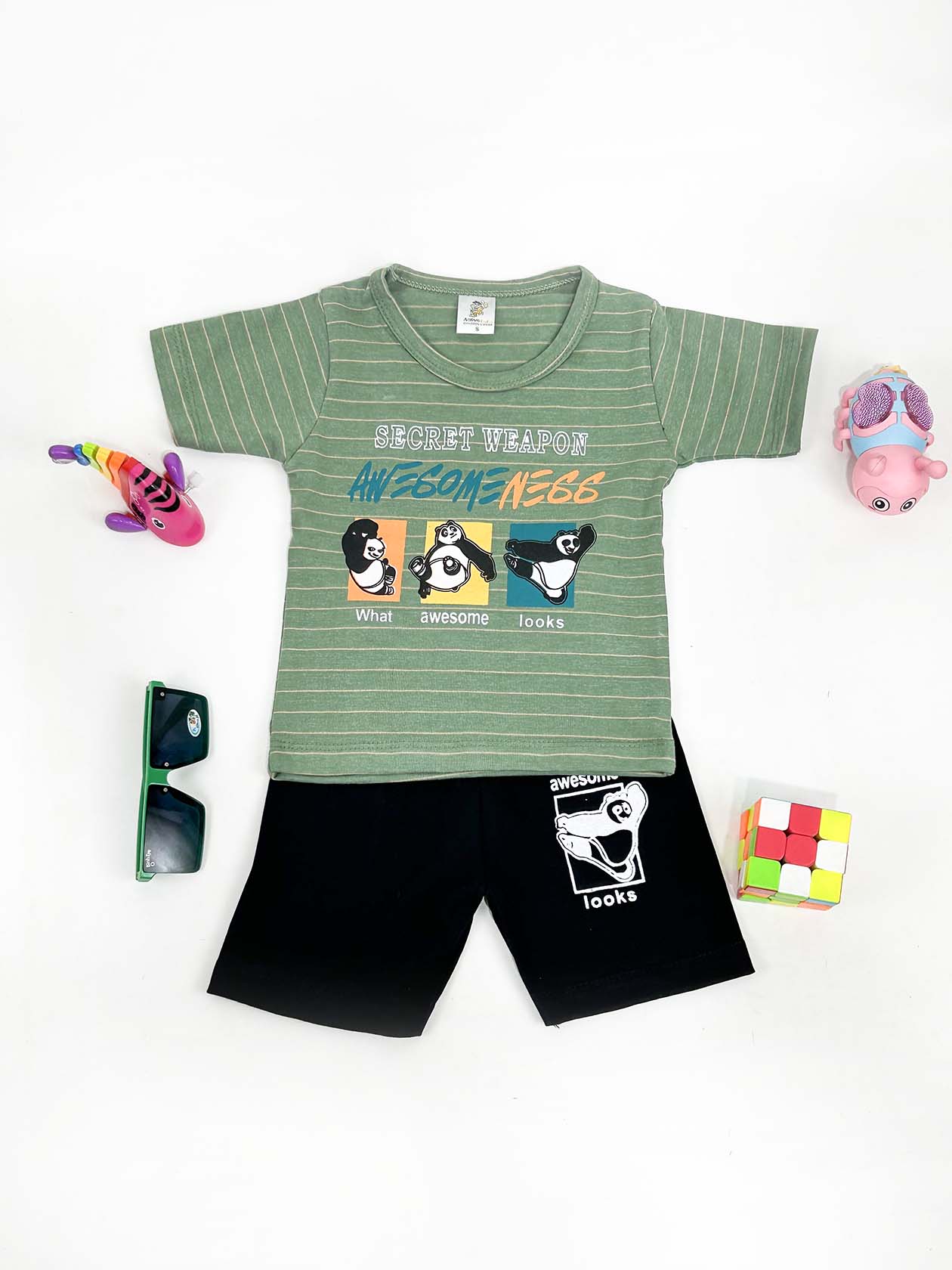 1Yr - 4Yrs Awesome Green Suit For Kids RM BS341