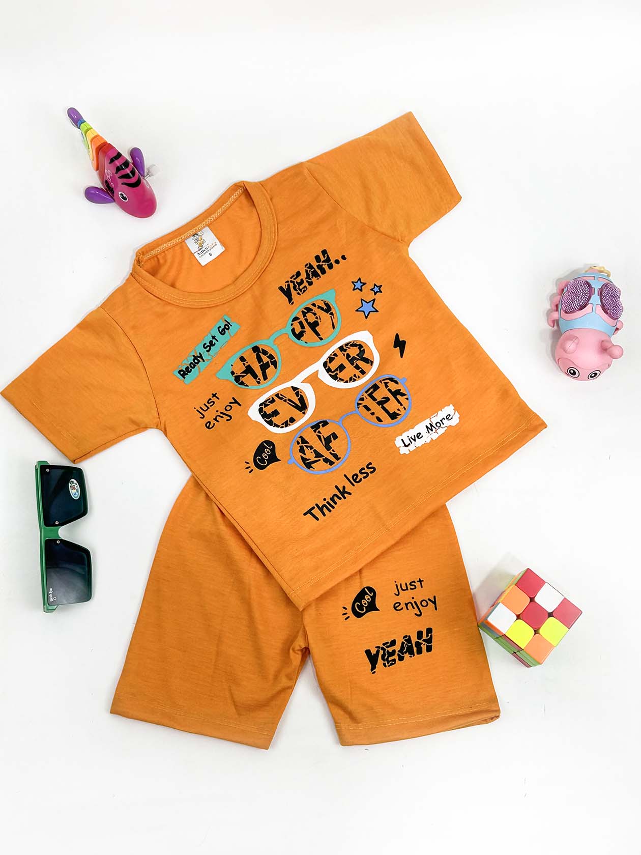 1Yr - 4Yrs Happy Orange Suit For Kids RM BS347