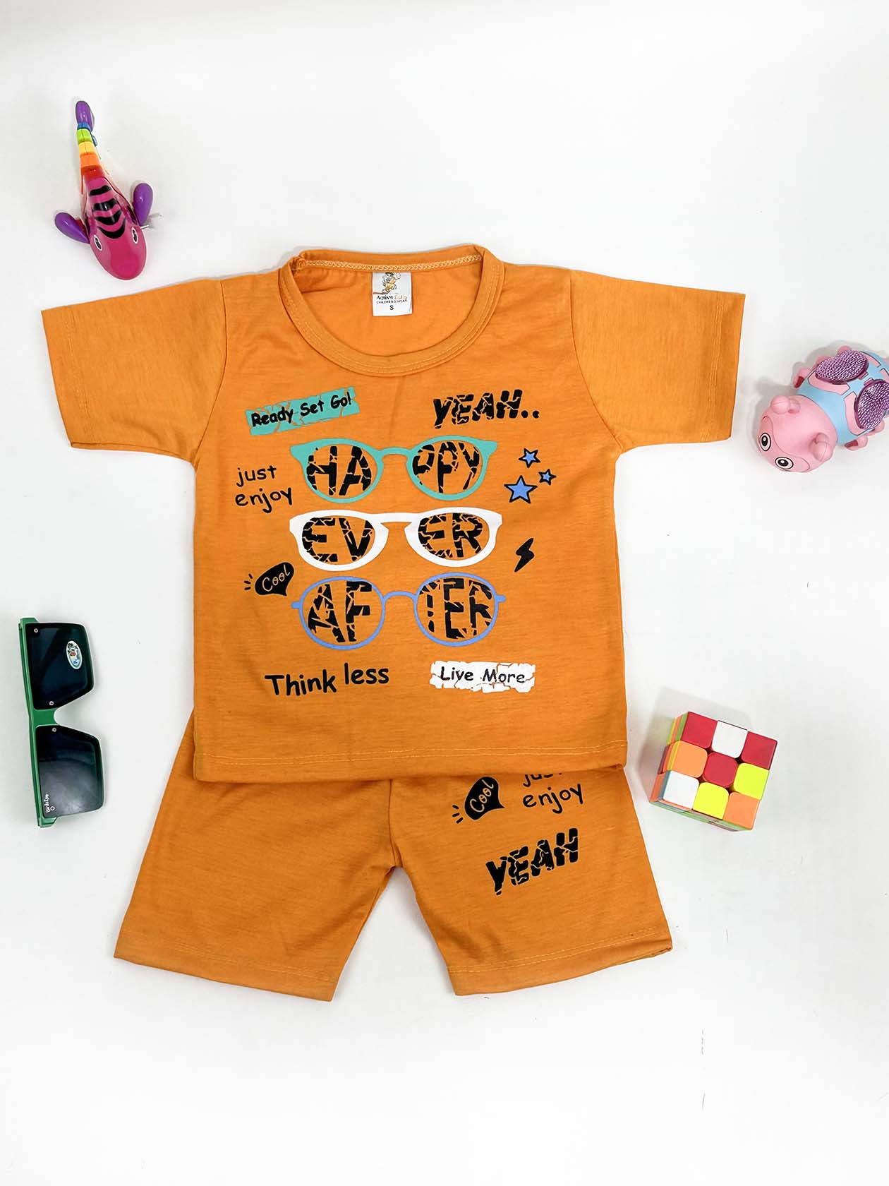 1Yr - 4Yrs Happy Orange Suit For Kids RM BS347