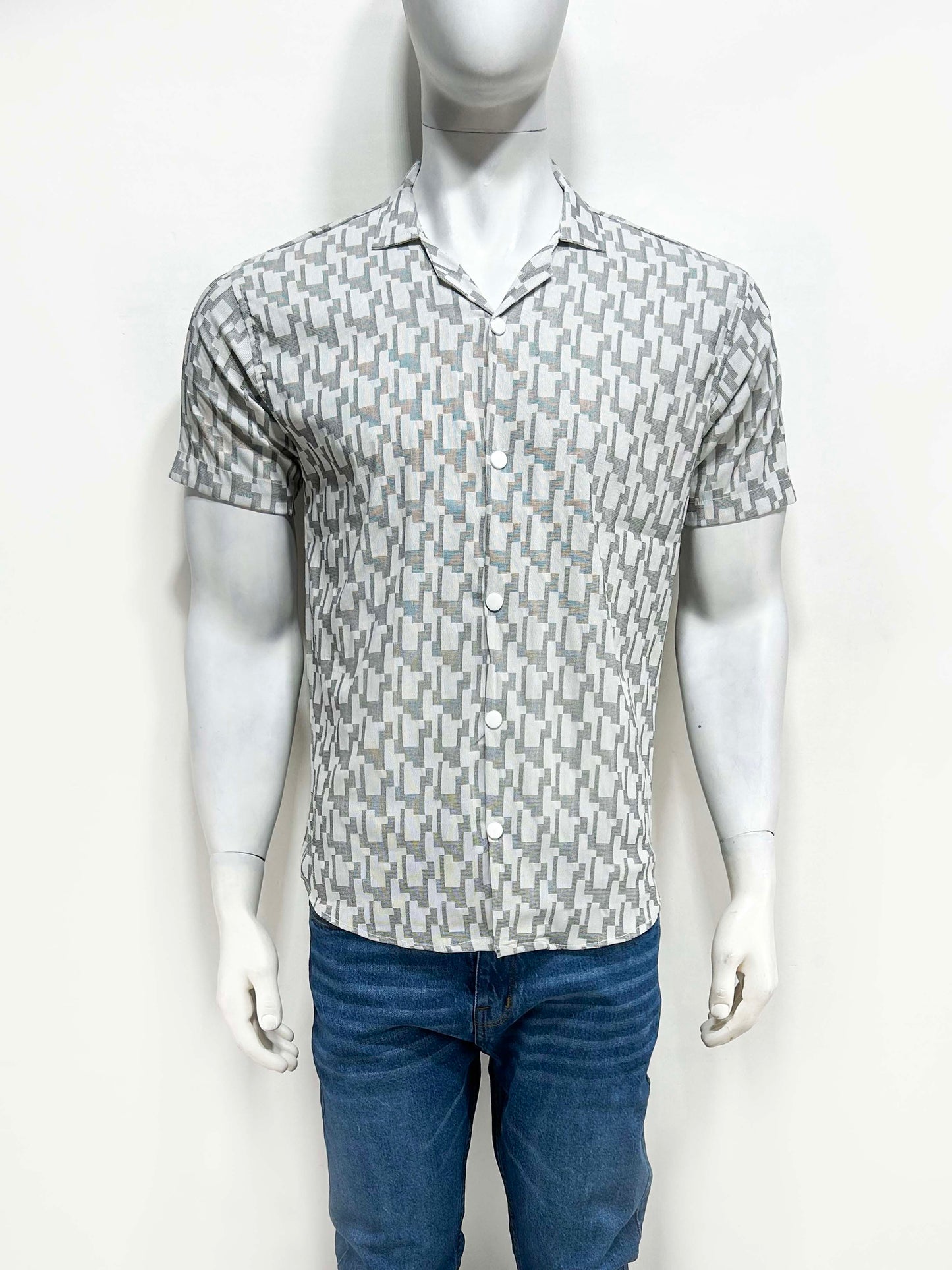 Grey Casual Shirt For Men MCS40