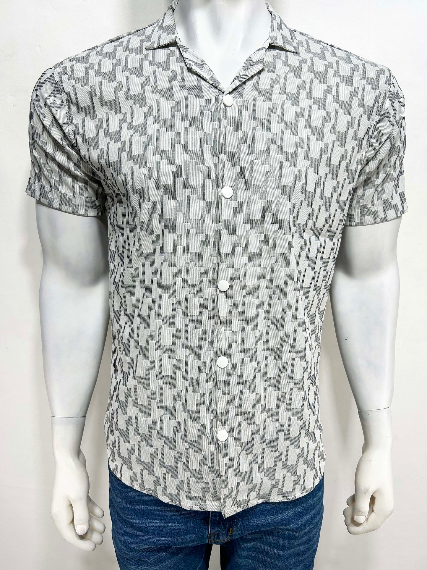 Grey Casual Shirt For Men MCS40