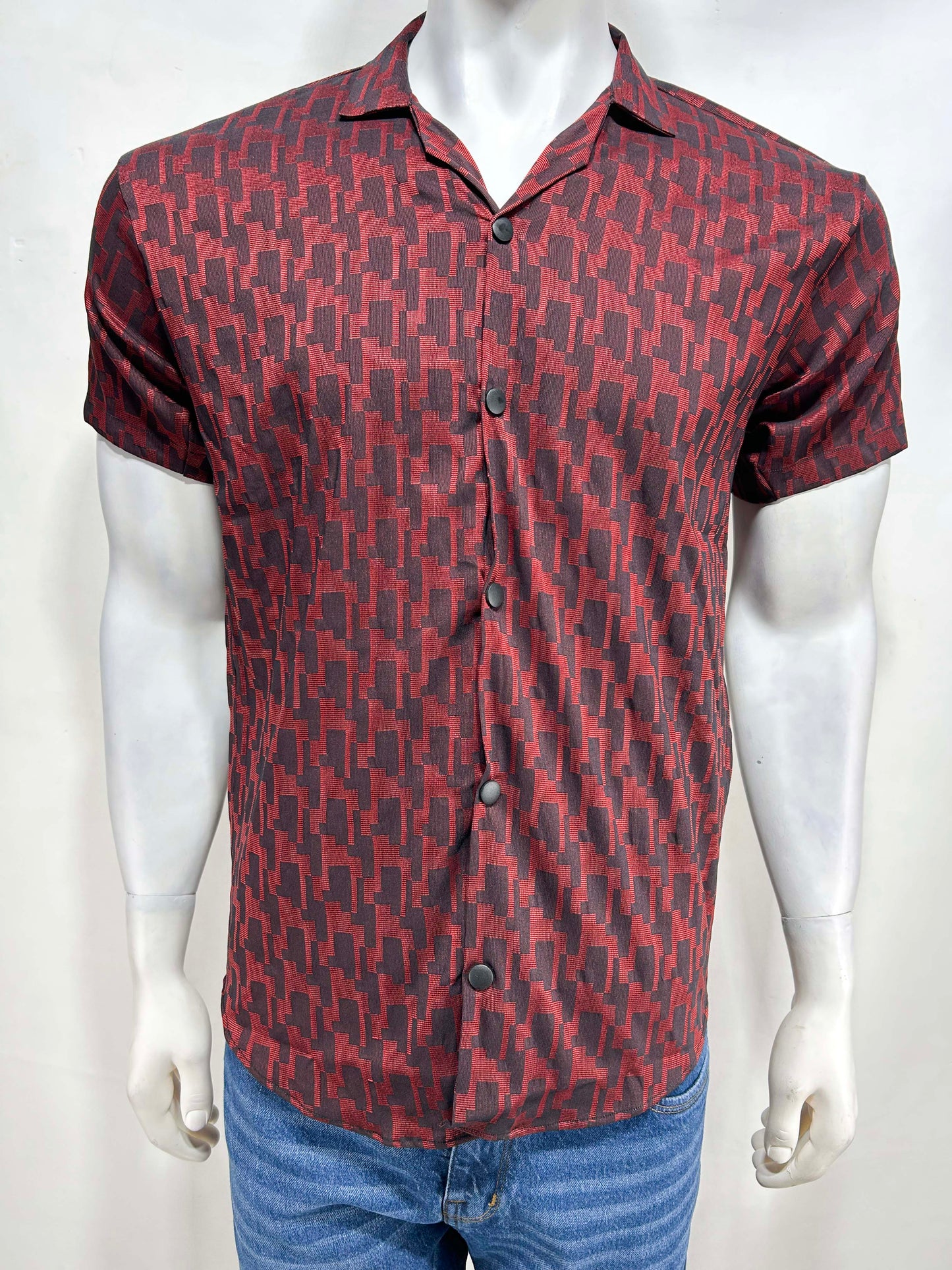 Maroon Casual Shirt For Men MCS43