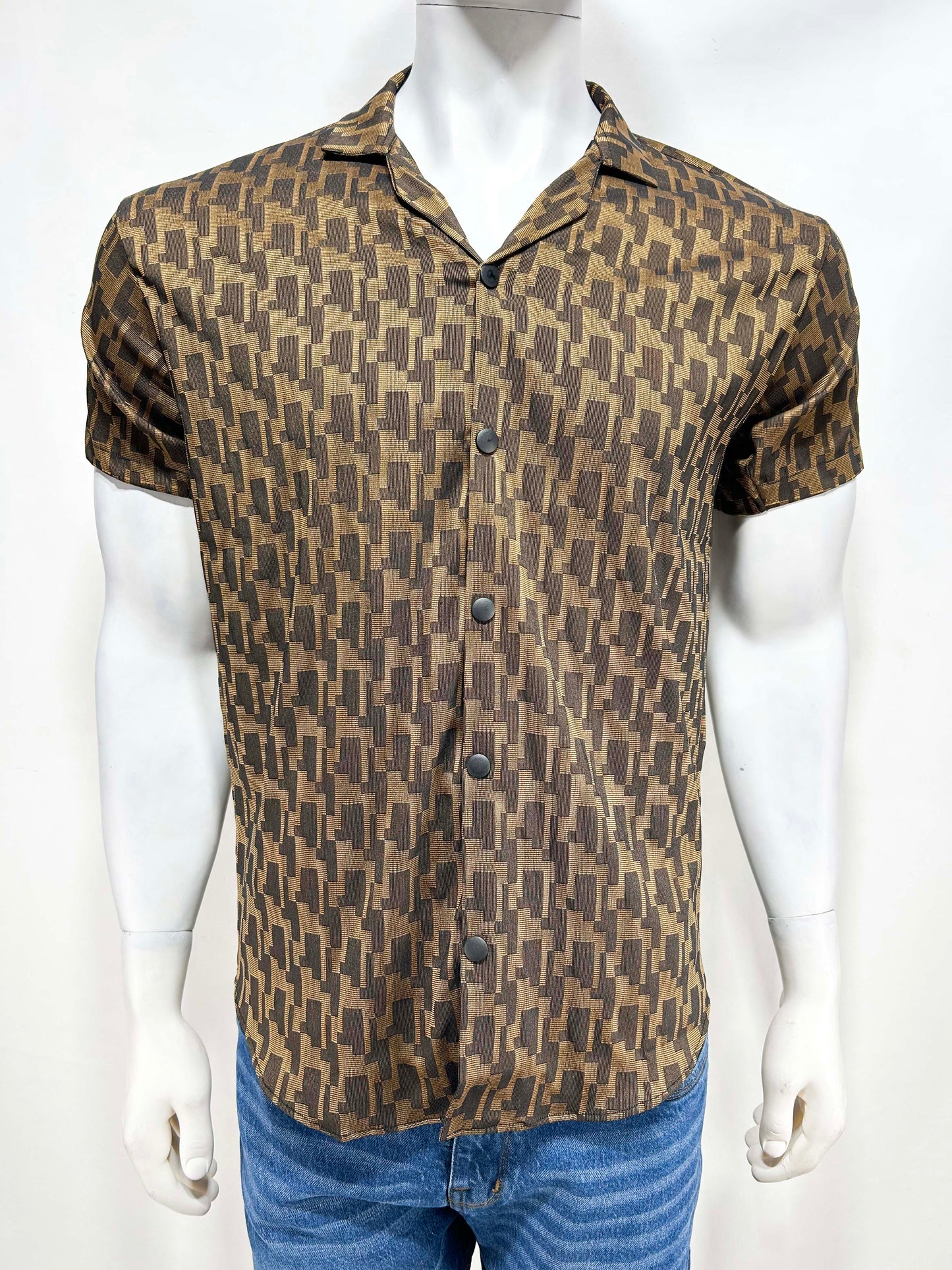 Gold Casual Shirt For Men MCS45