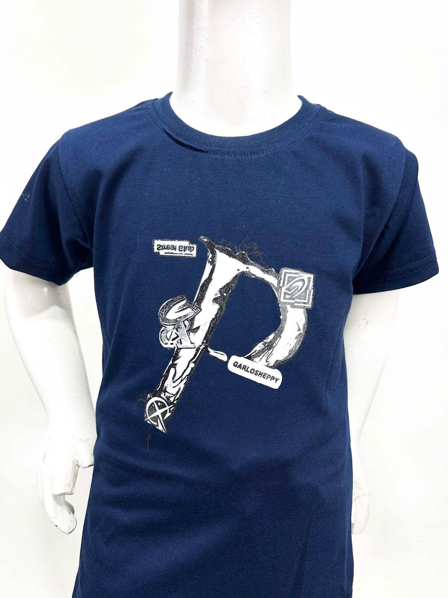 4Yrs - 9Yrs Gaplos Navy Blue T-Shirt For Boys SF BTS96