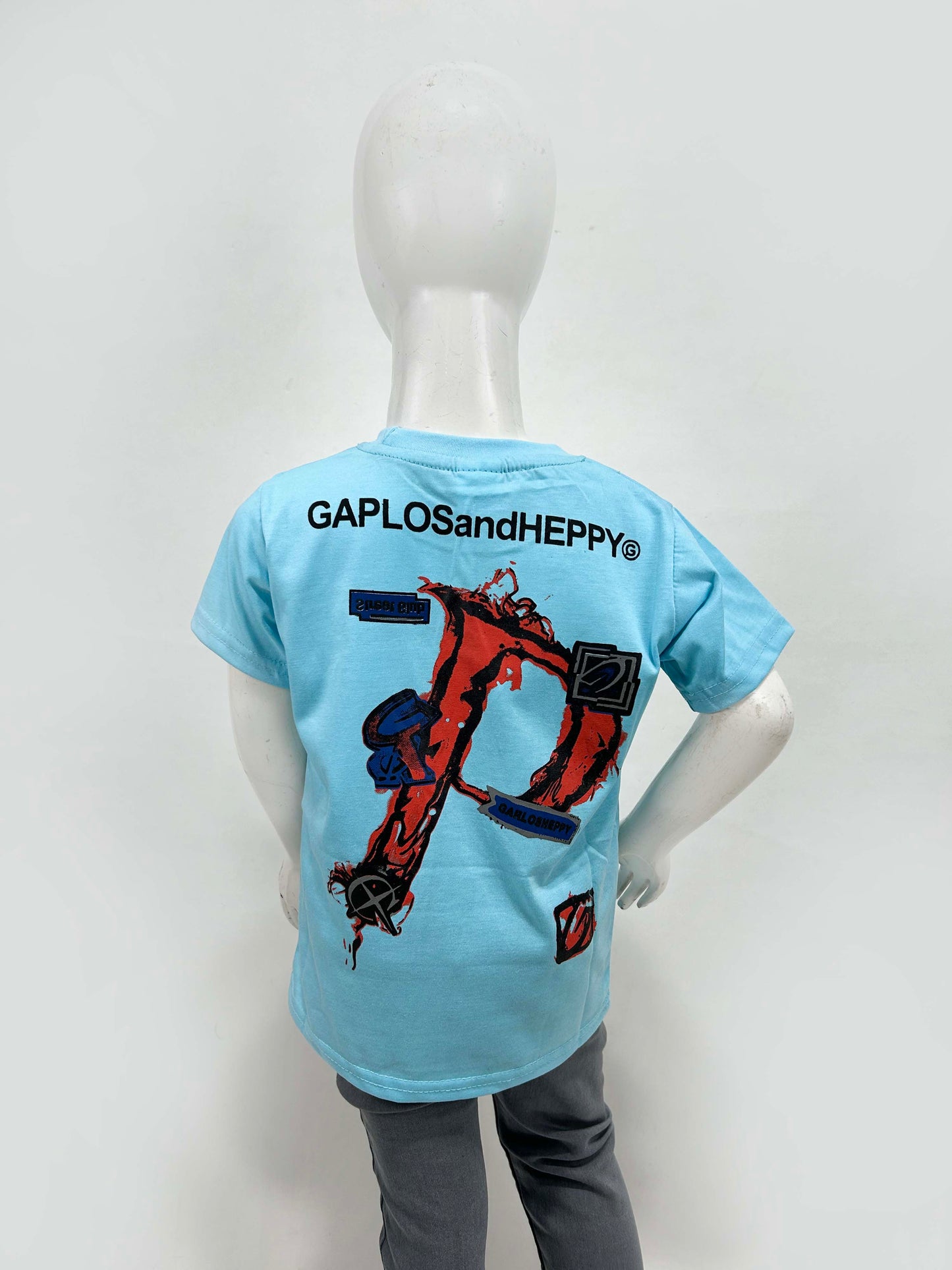 4Yrs - 9Yrs Gaplos Light Blue T-Shirt For Boys SF BTS97