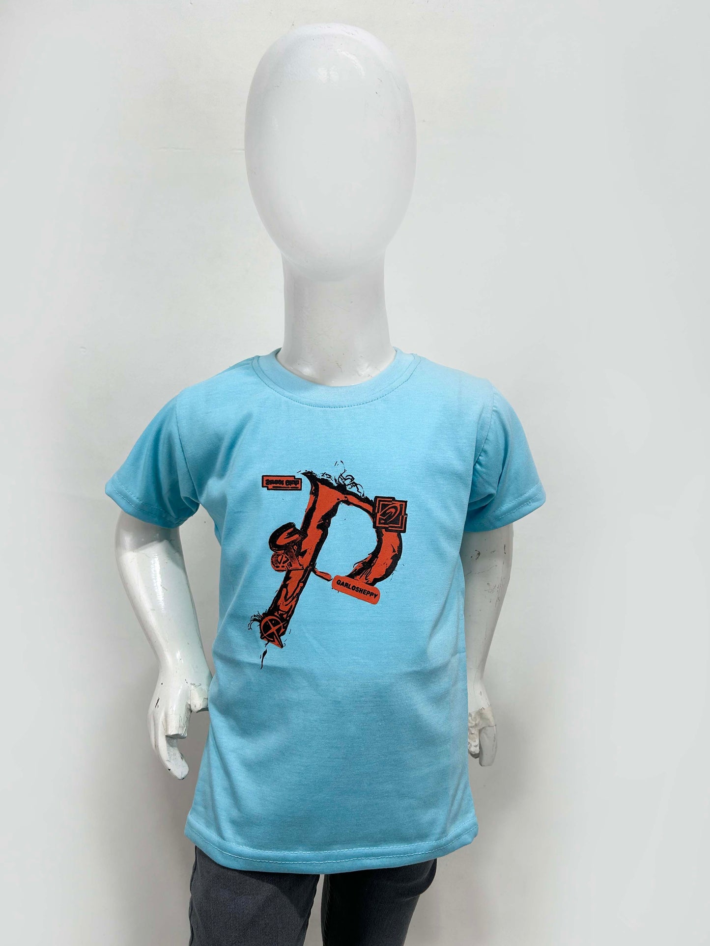 4Yrs - 9Yrs Gaplos Light Blue T-Shirt For Boys SF BTS97