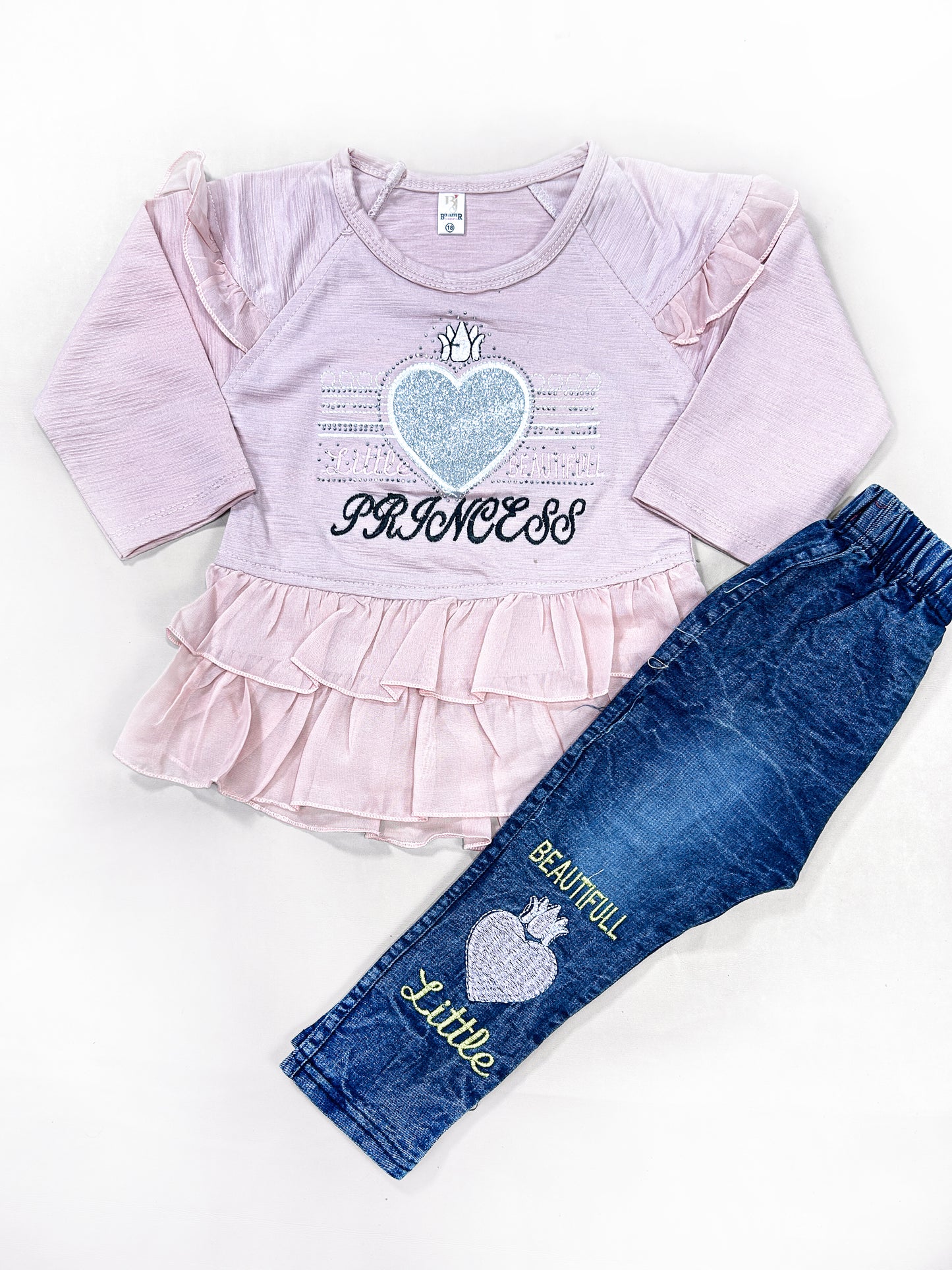 1Yr - 4Yrs Princess Light Pink Suit For Girls SG GS273