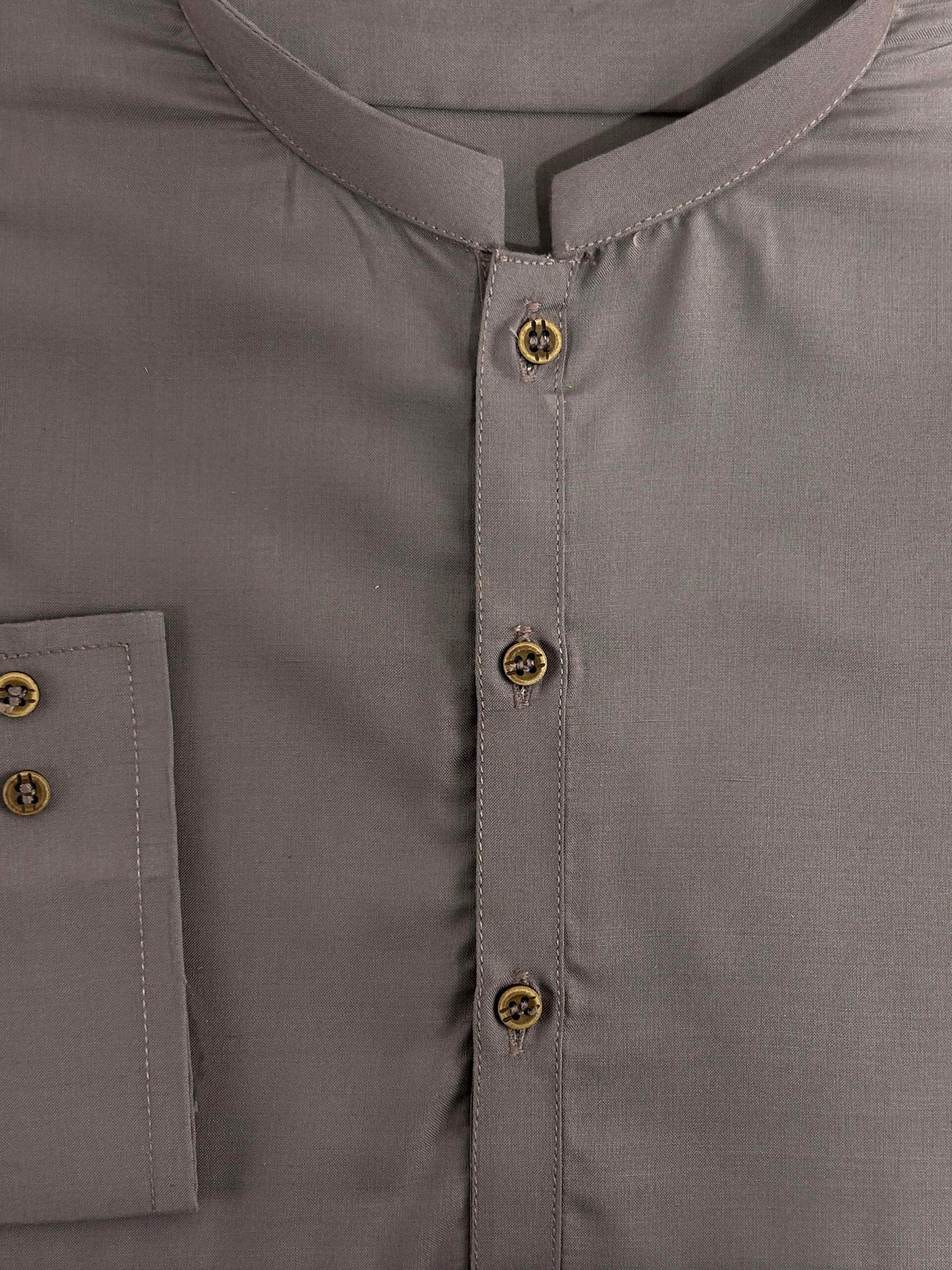 717-5 Brown Stitched Suit Kameez Shalwar For Men MSK138