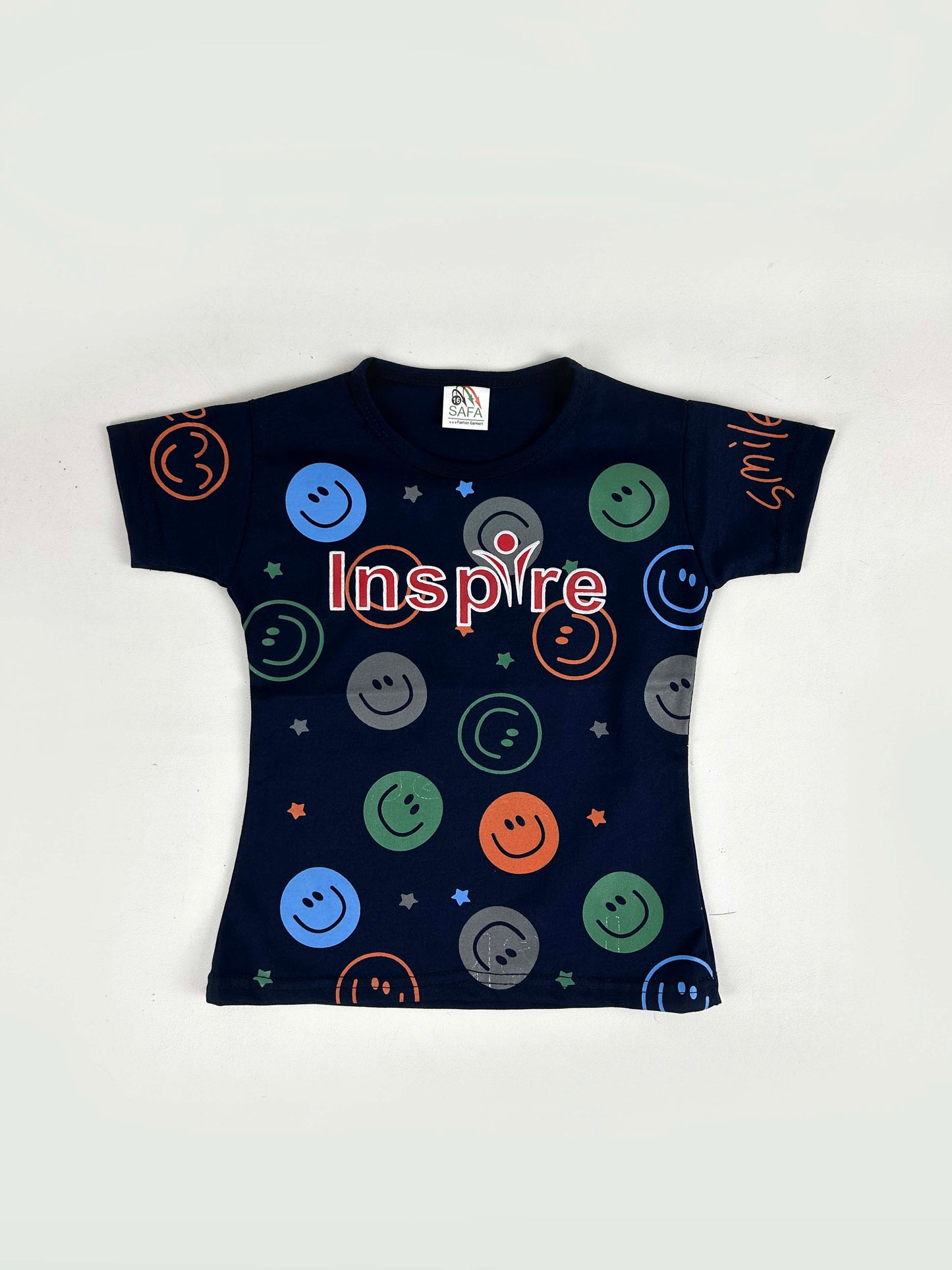 2.5Yrs - 7Yrs Inspire Blue T-Shirt For Girls SF GTS51
