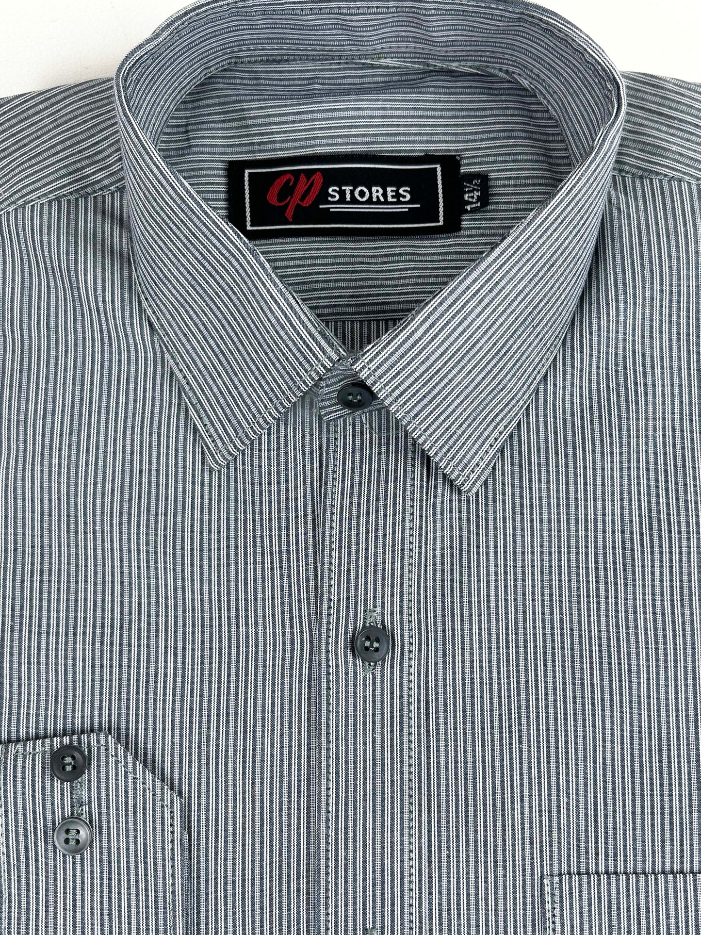 Grey Lines Formal Dress Shirt For Men MFS258