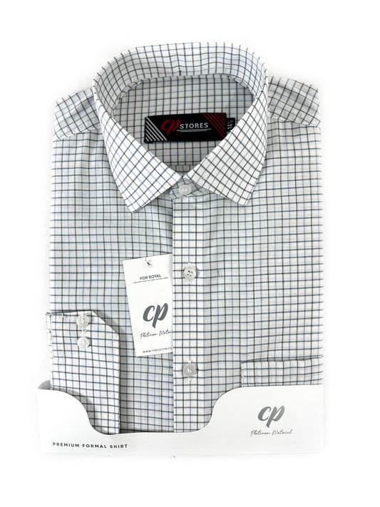 Blue Lines Formal Dress Shirt For Men MFS348