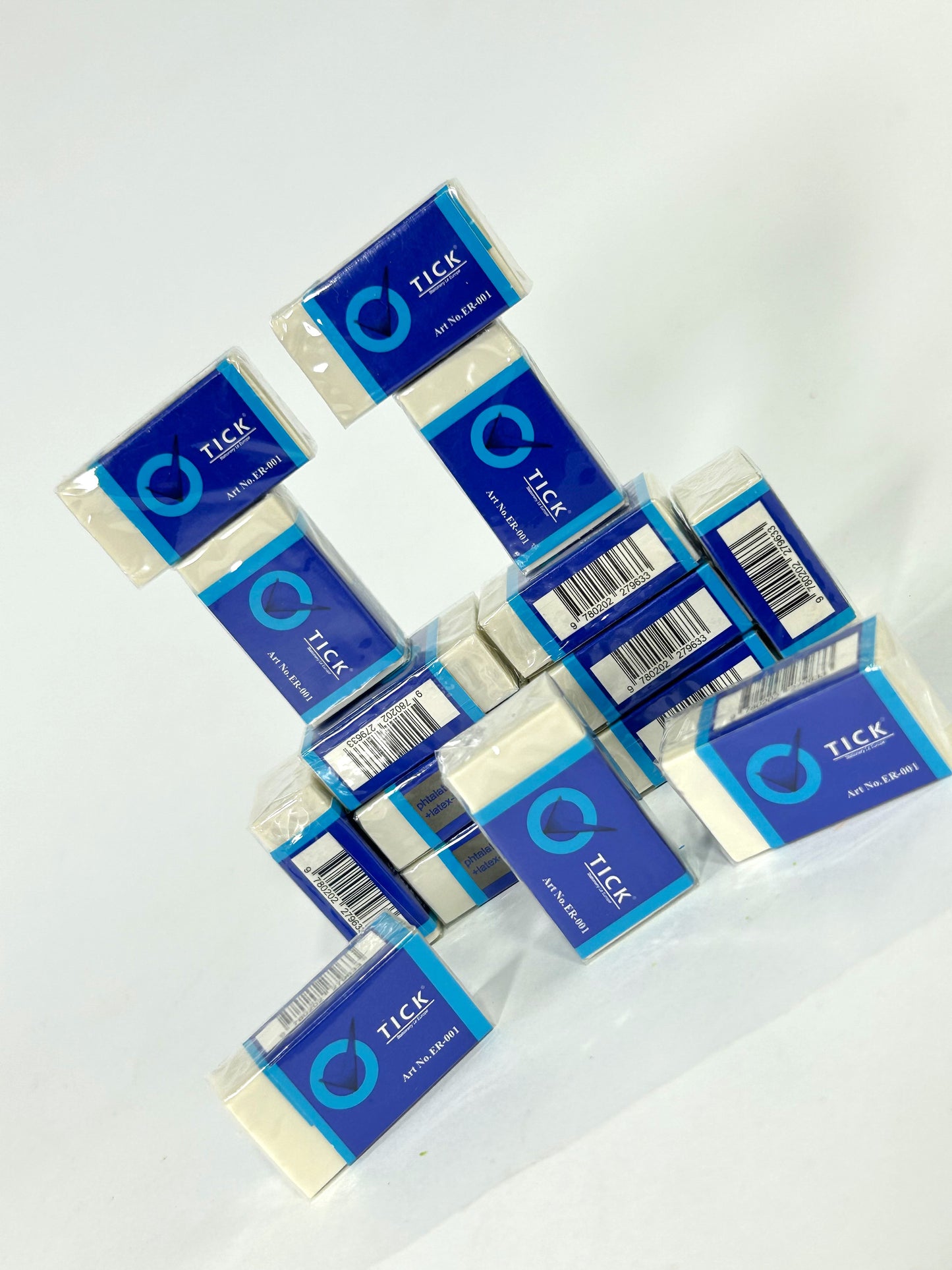 Pack of 15 Tick Eraser