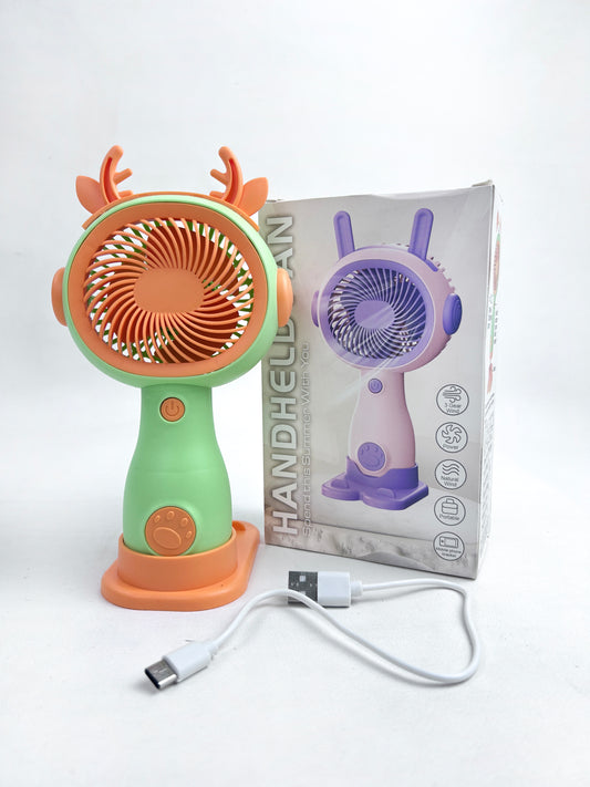 Rechargeable Mini Portable Fan Orange KTY143