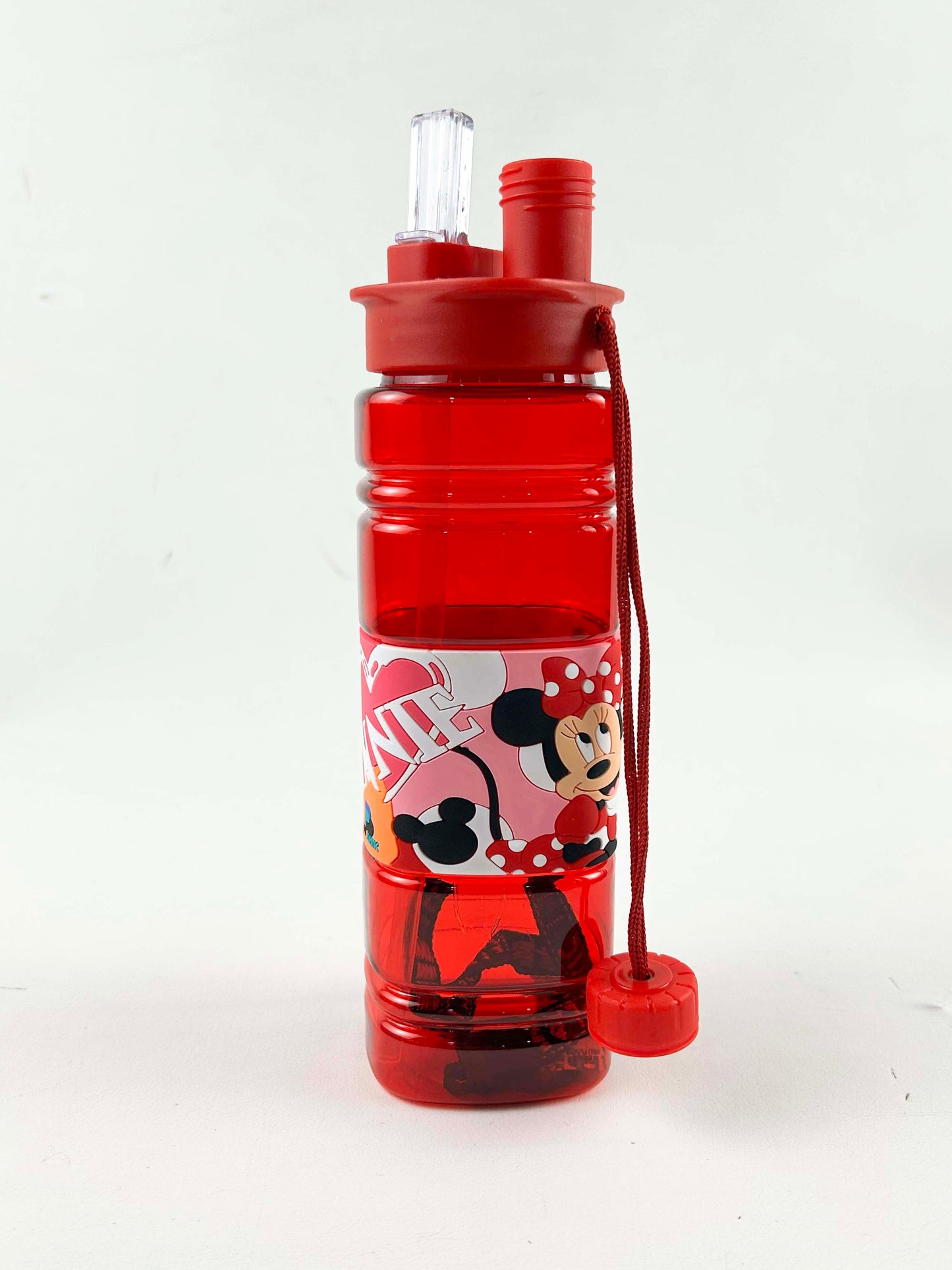 Red Plastic Water Bottle - 650ML