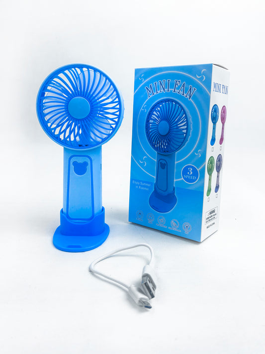 Rechargeable Mini Portable Fan Blue KTY145