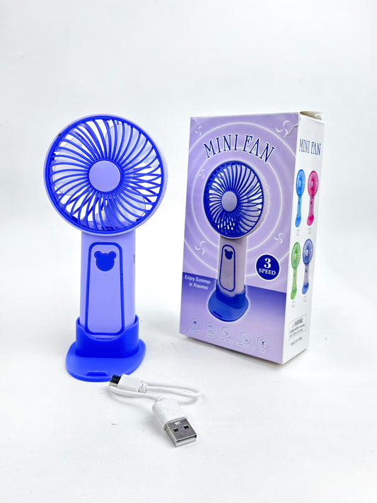 Rechargeable Mini Portable Fan Purple KTY148