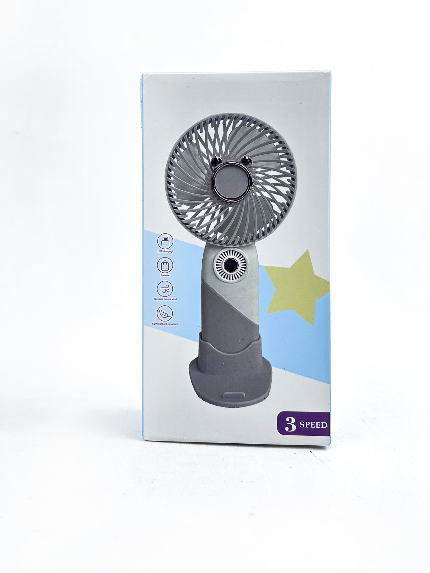 Rechargeable Mini Portable Fan Blue KTY156