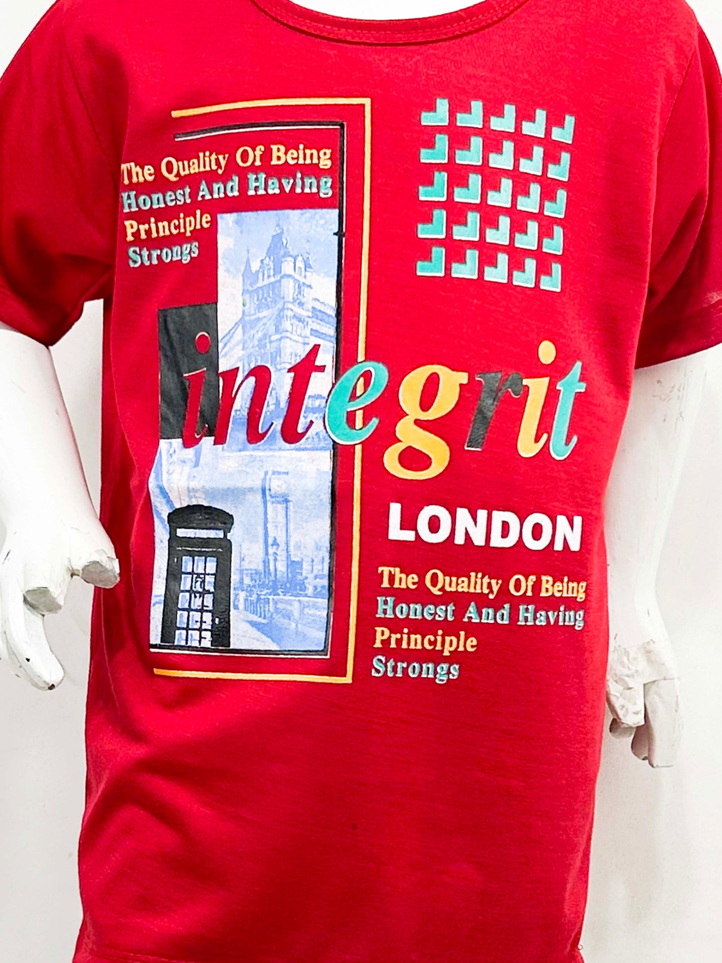 4Yr - 6Yrs Integrit Red Suit For Kids RZ BS352