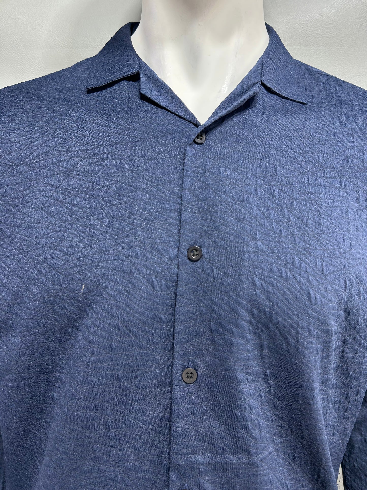 Navy Blue Casual Shirt For Men MCS62