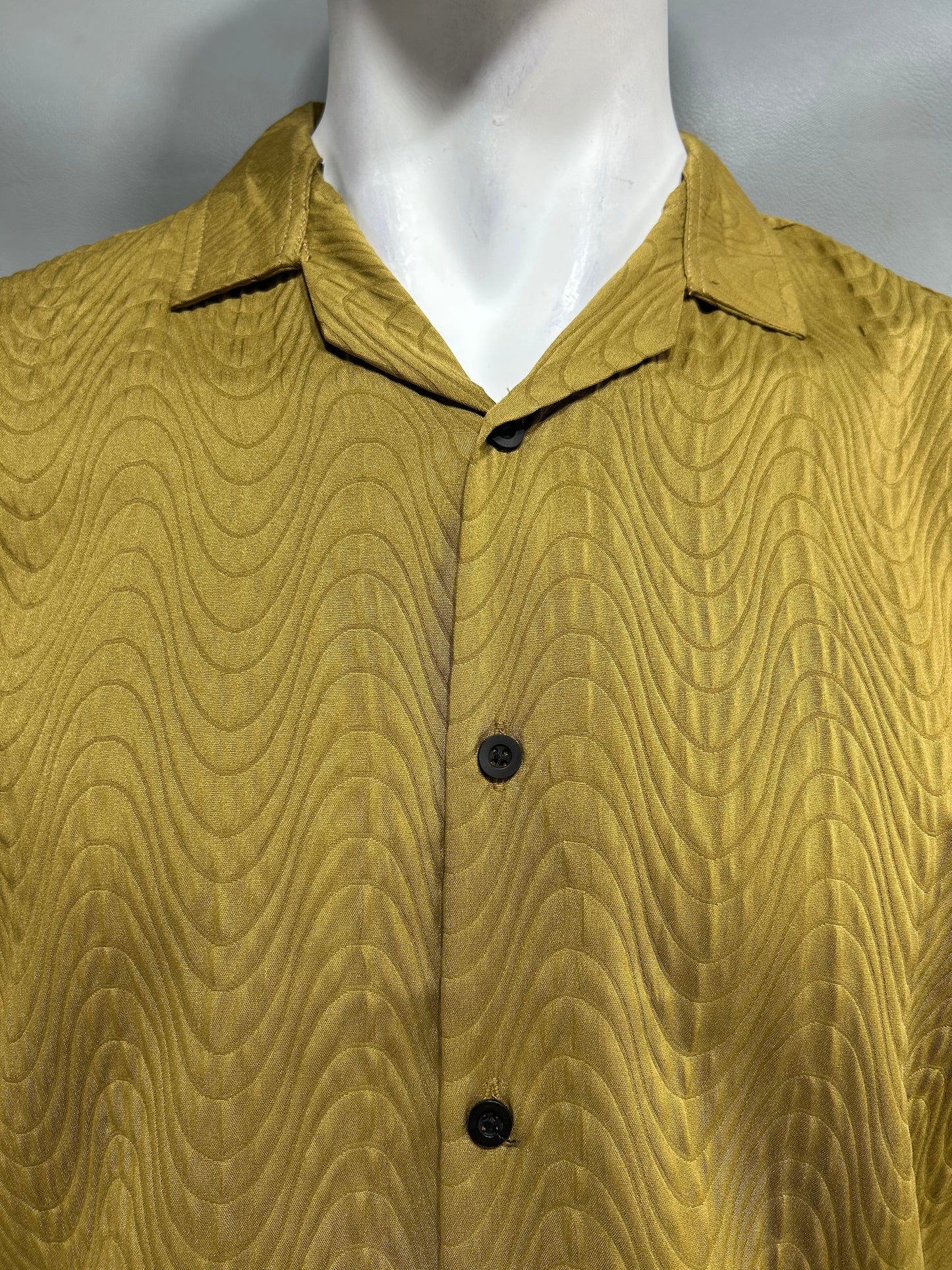 Mustard Half Sleeve Casual Shirt For Men MCS46
