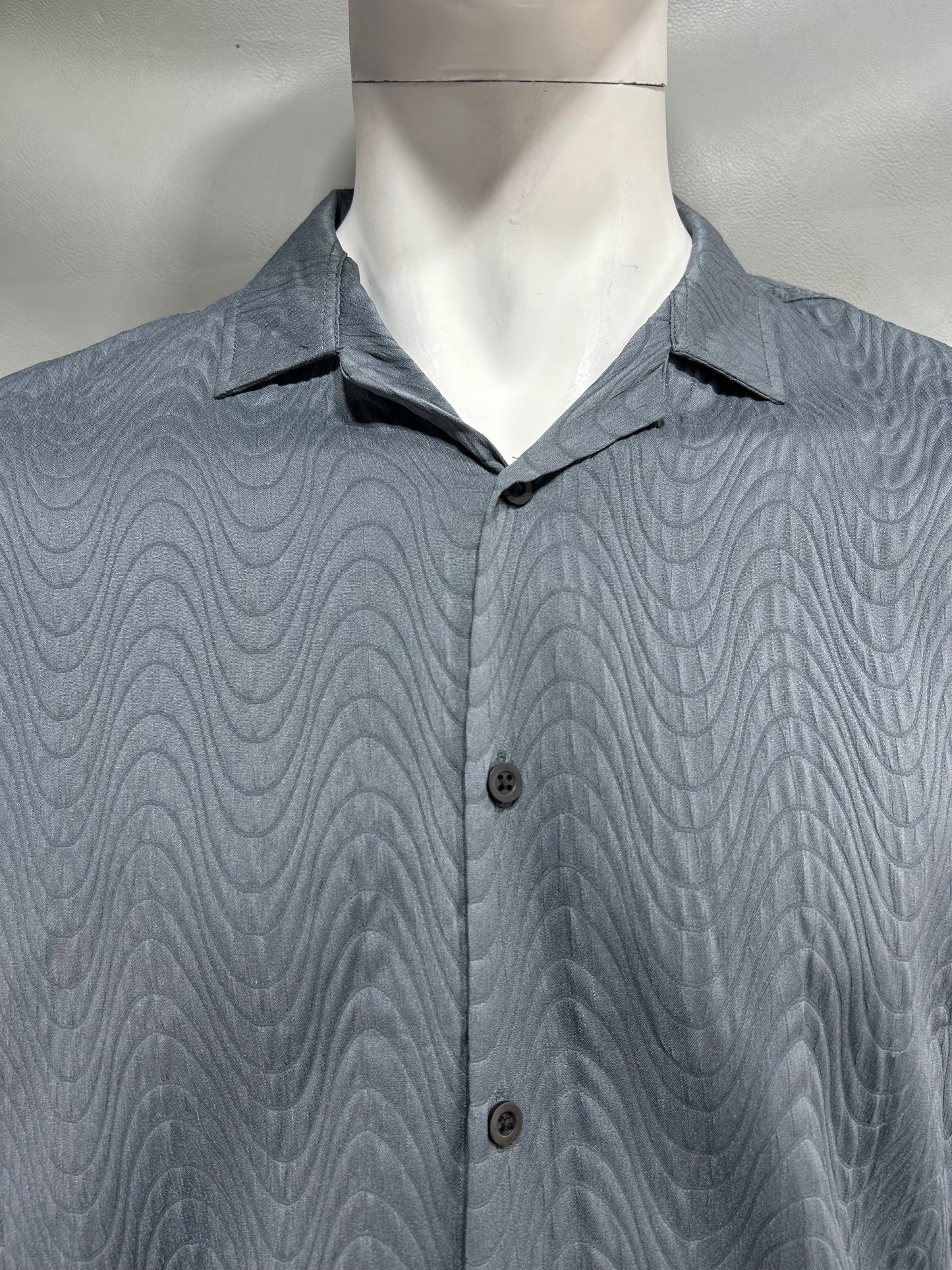Grey Half Sleeve Casual Shirt For Men MCS48