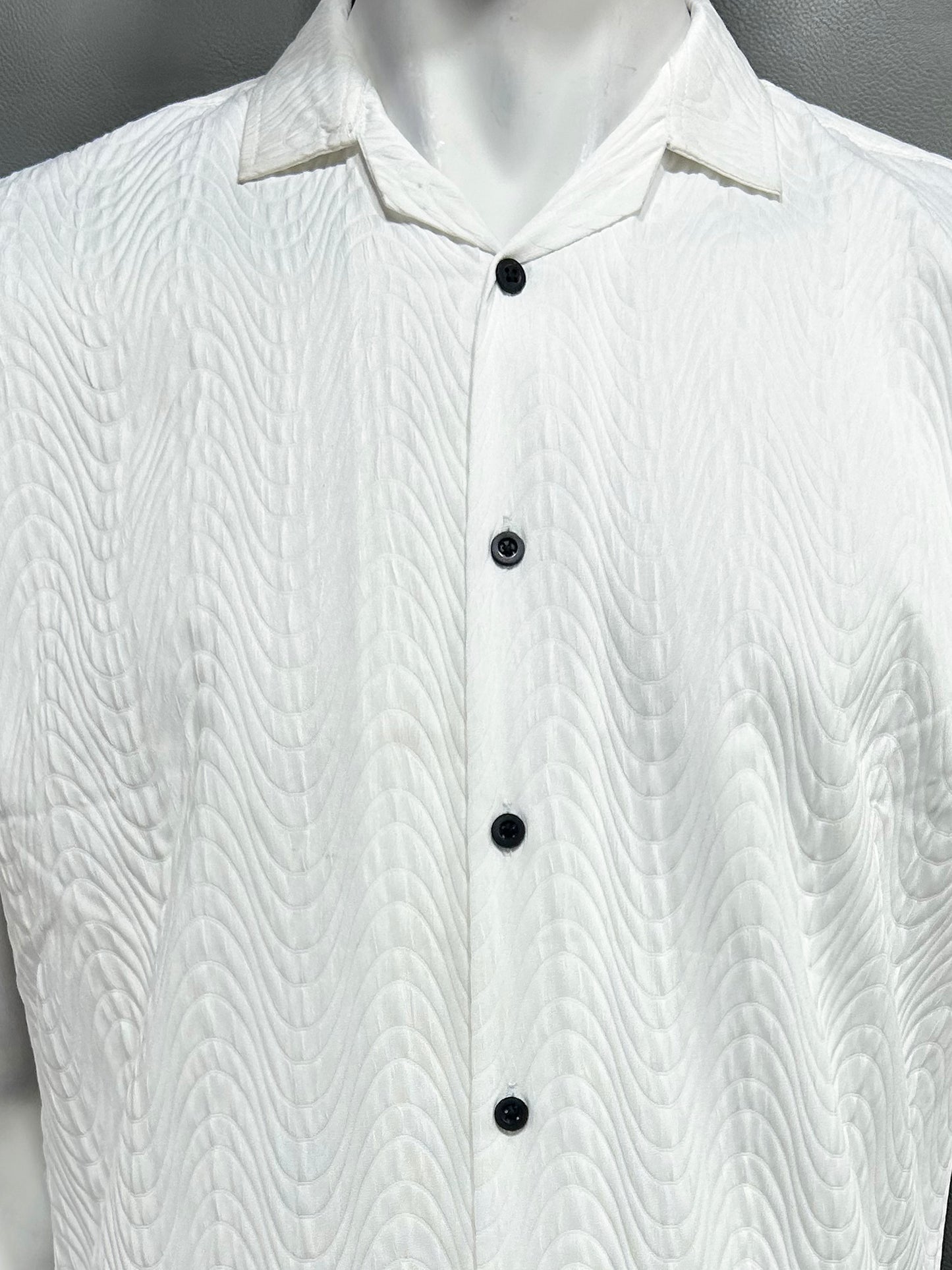 White Half Sleeve Casual Shirt For Men MCS49