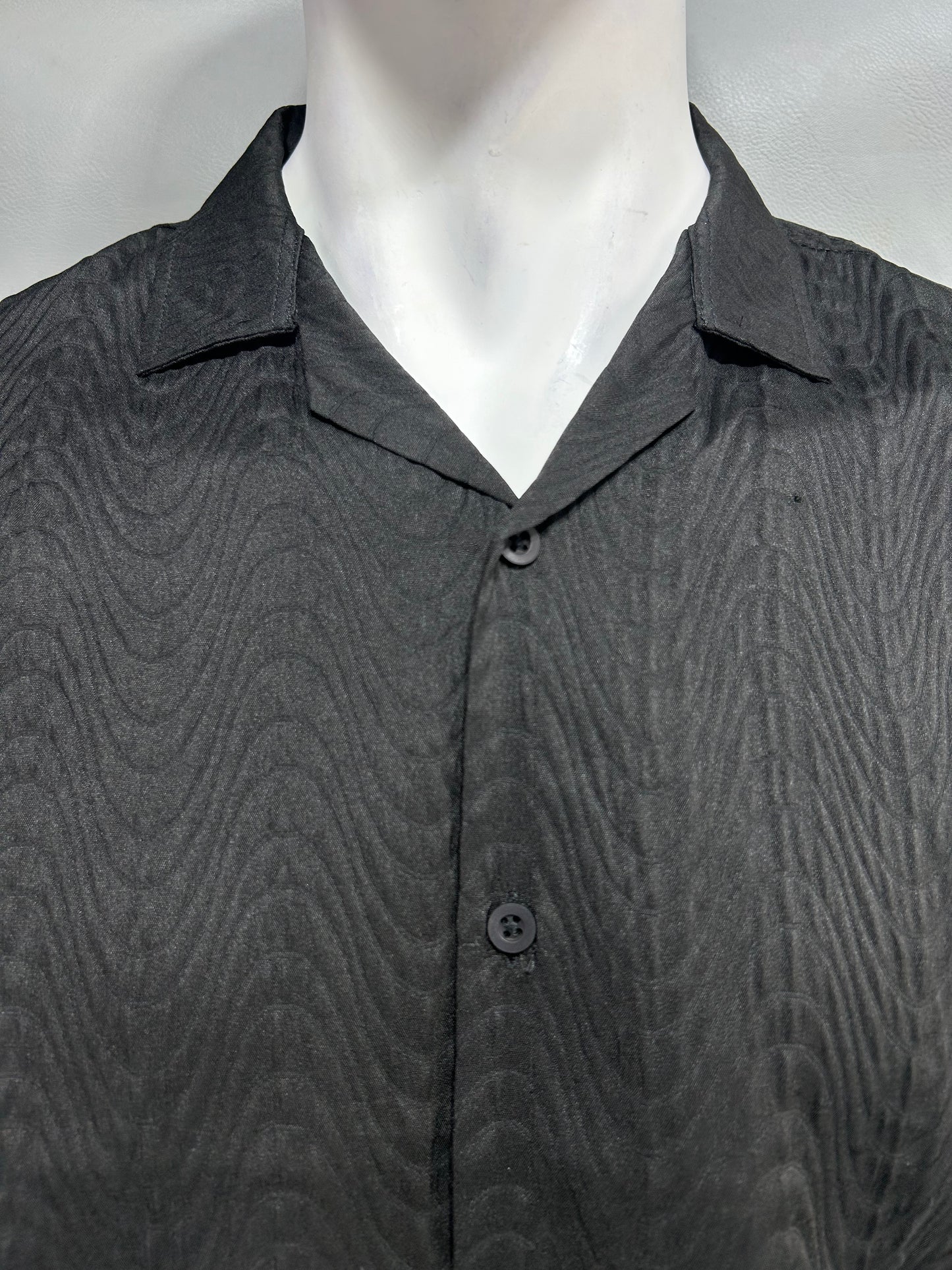 Black Half Sleeve Casual Shirt For Men MCS50