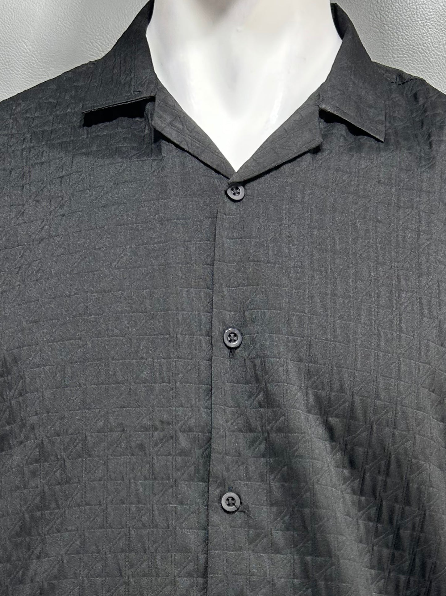 Black Half Sleeve Casual Shirt For Men MCS51