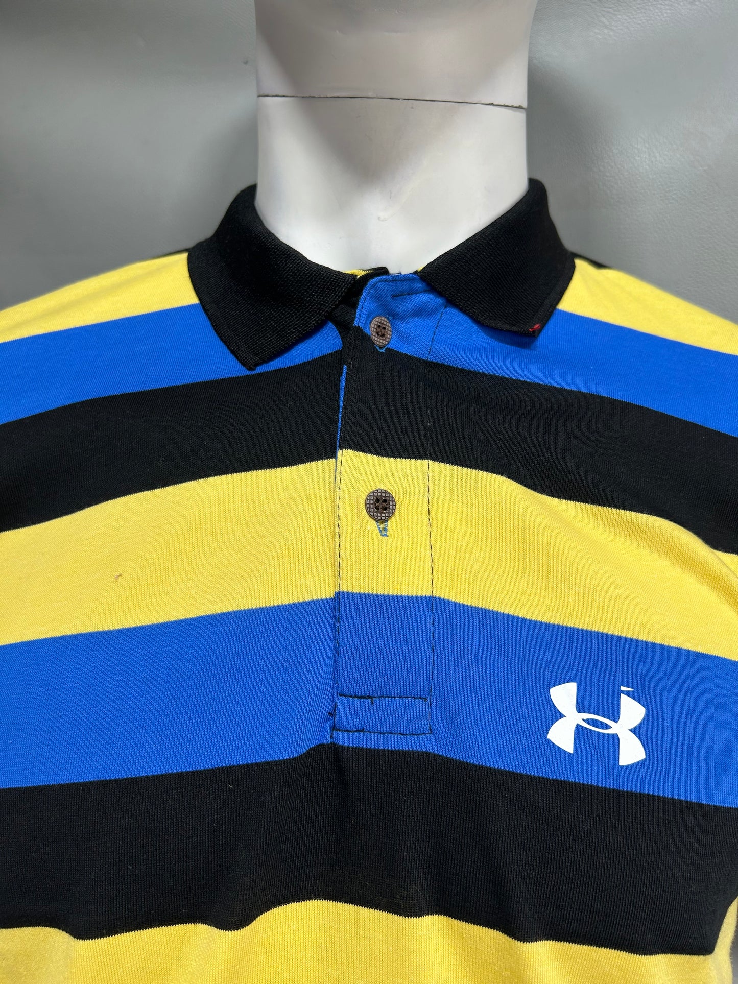 Blue Striped Polo T-Shirt For Men MTS273