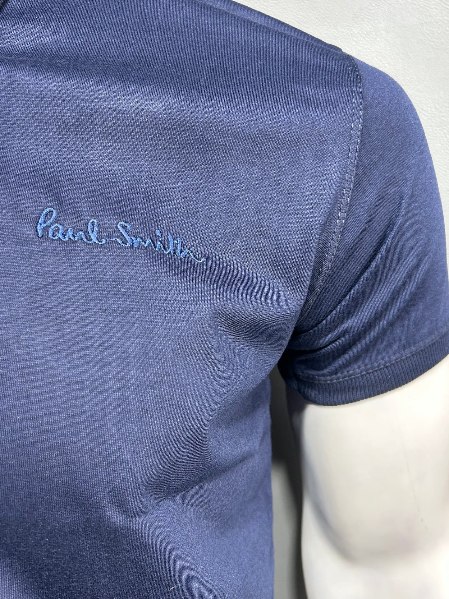 Navy Blue Plain Polo T-Shirt For Men MTS278