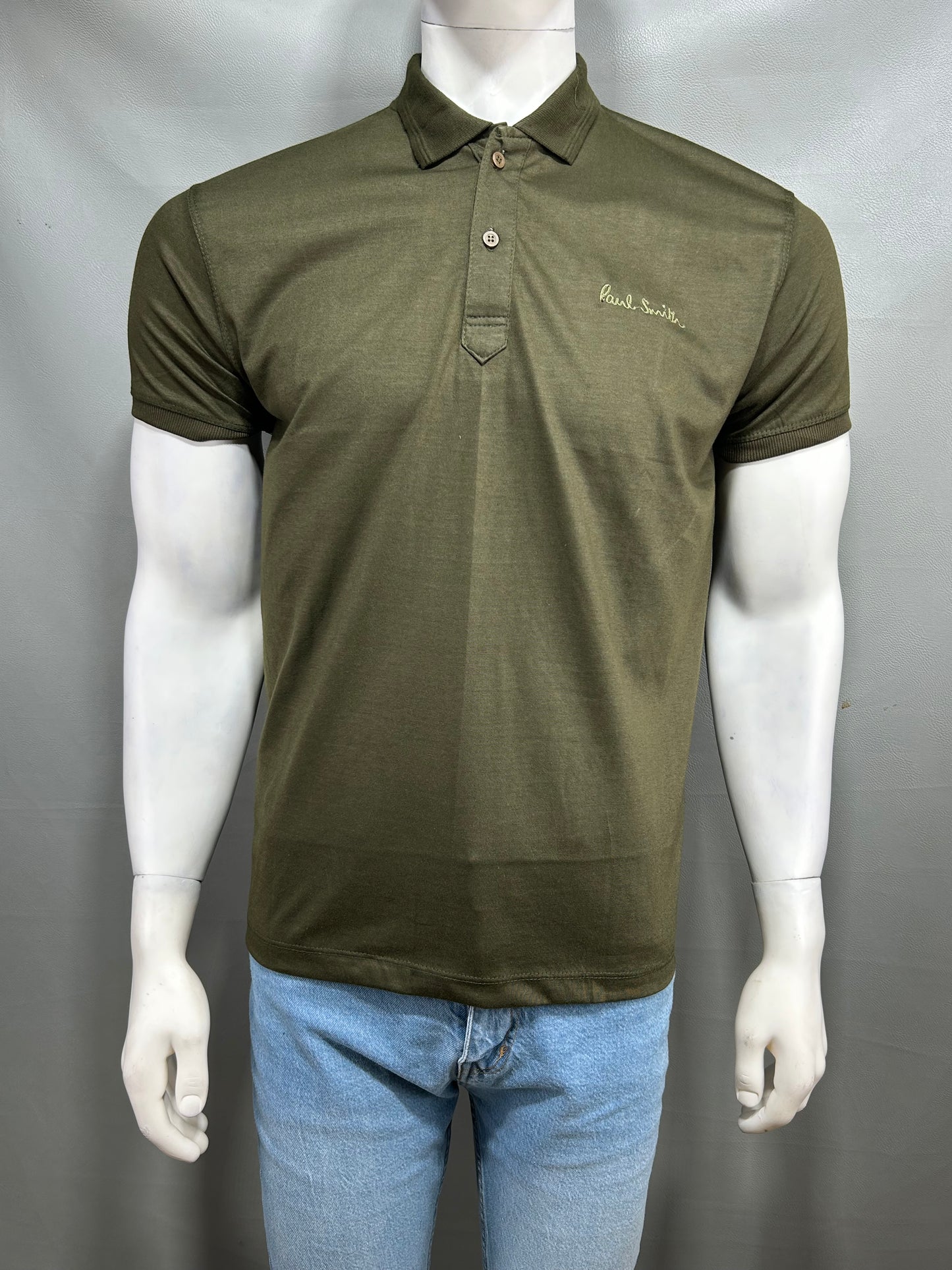 Green Plain Polo T-Shirt For Men MTS279