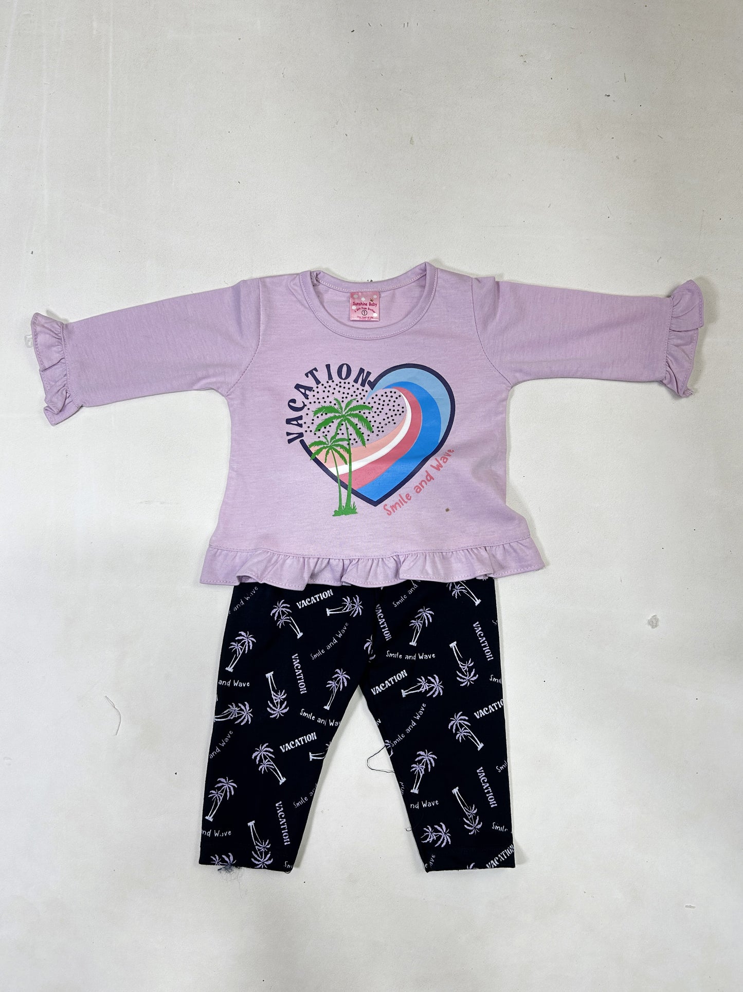 0Mth - 6Mth Vacation Purple Baby Suit For Newborns ZG NBS617