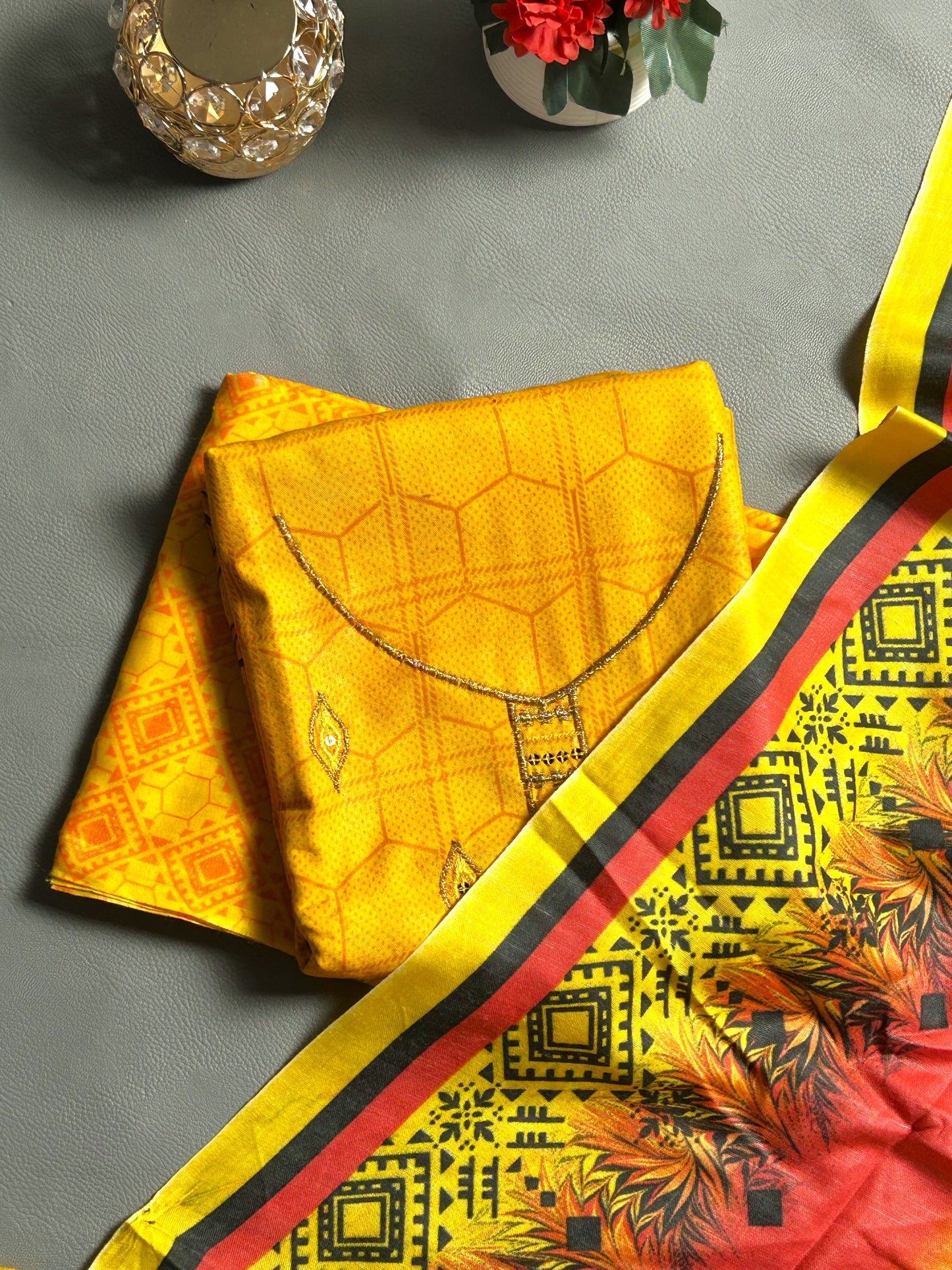 3Pcs Unstitched Digital Lawn Suit For Women WU188