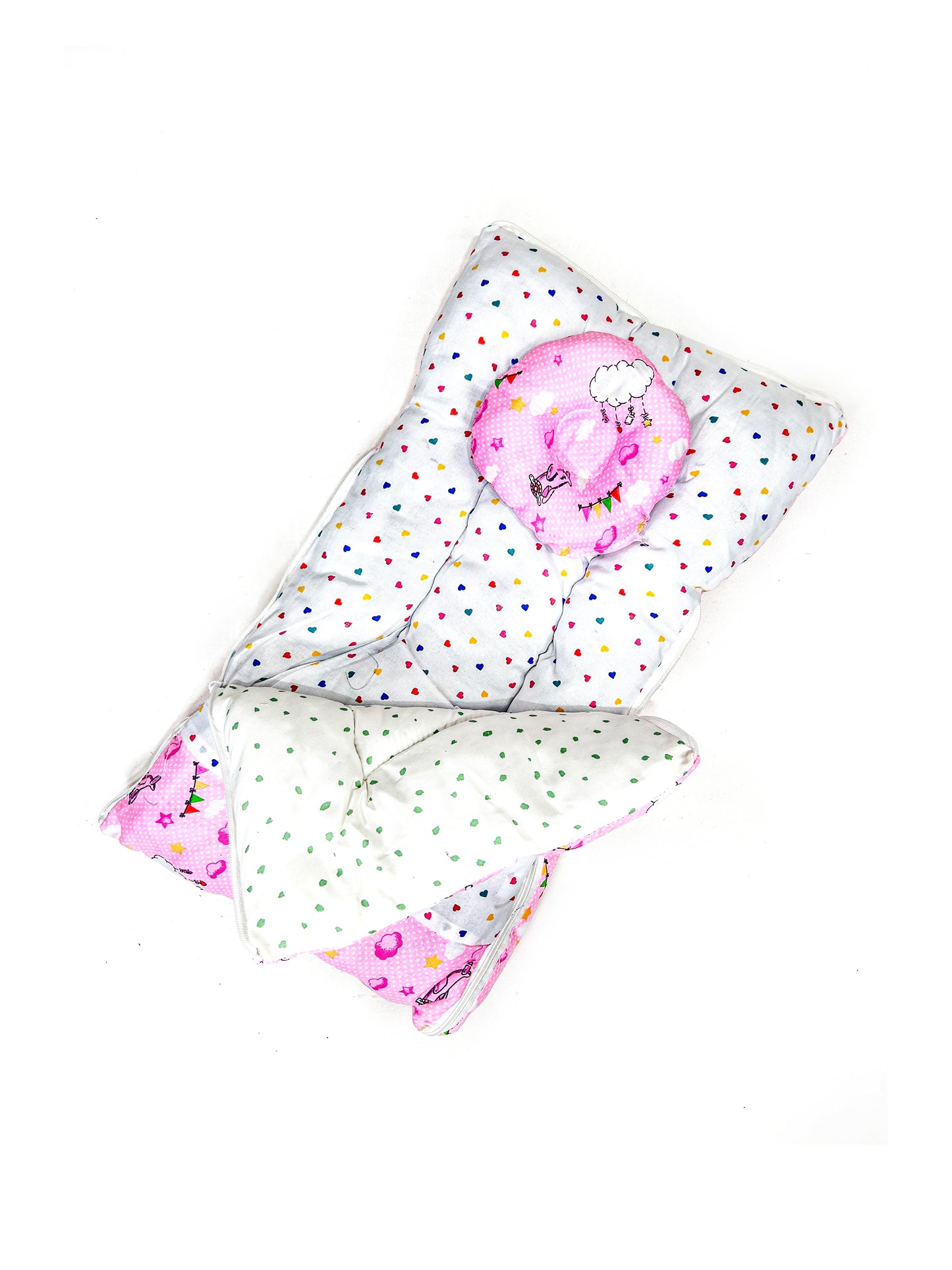 Cloudy Pink Sleeping Bag For Newborns / Baby Carry NBSB35