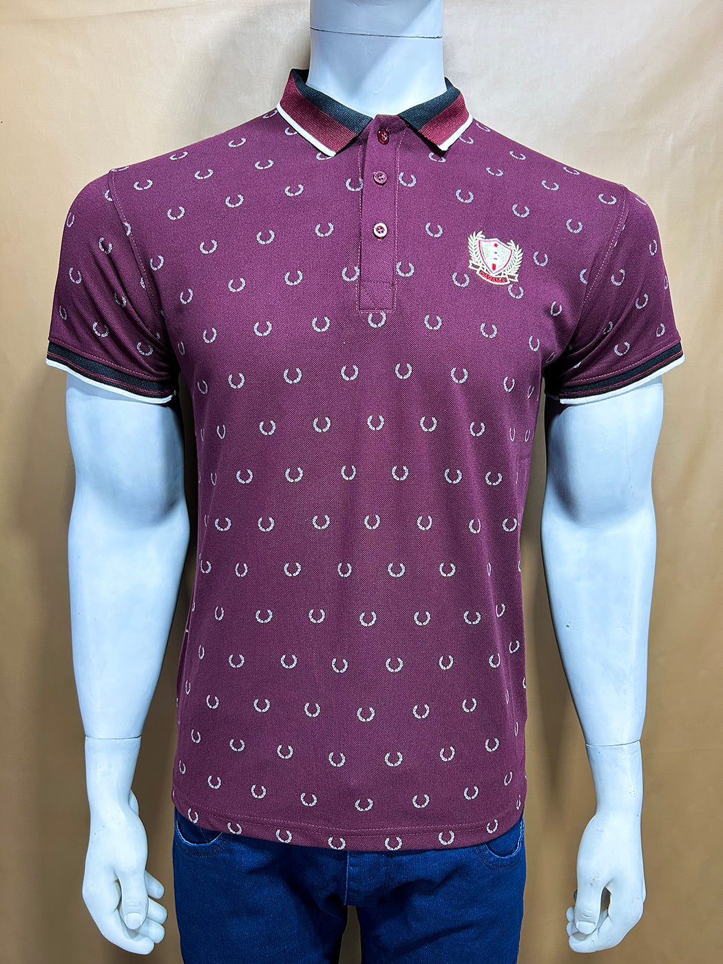 Purple Polo T-Shirt For Men MTS285