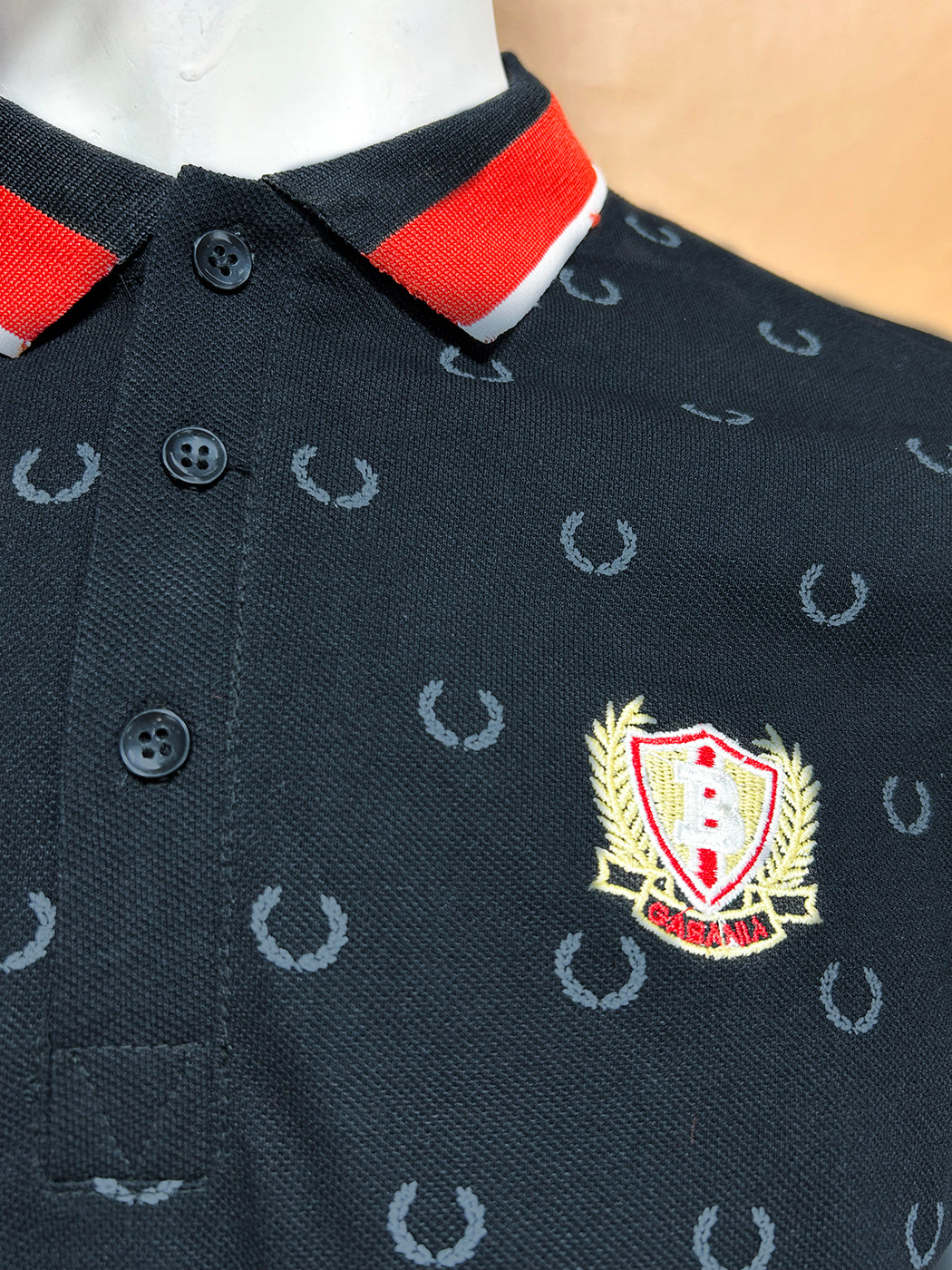 Black Polo T-Shirt For Men MTS290