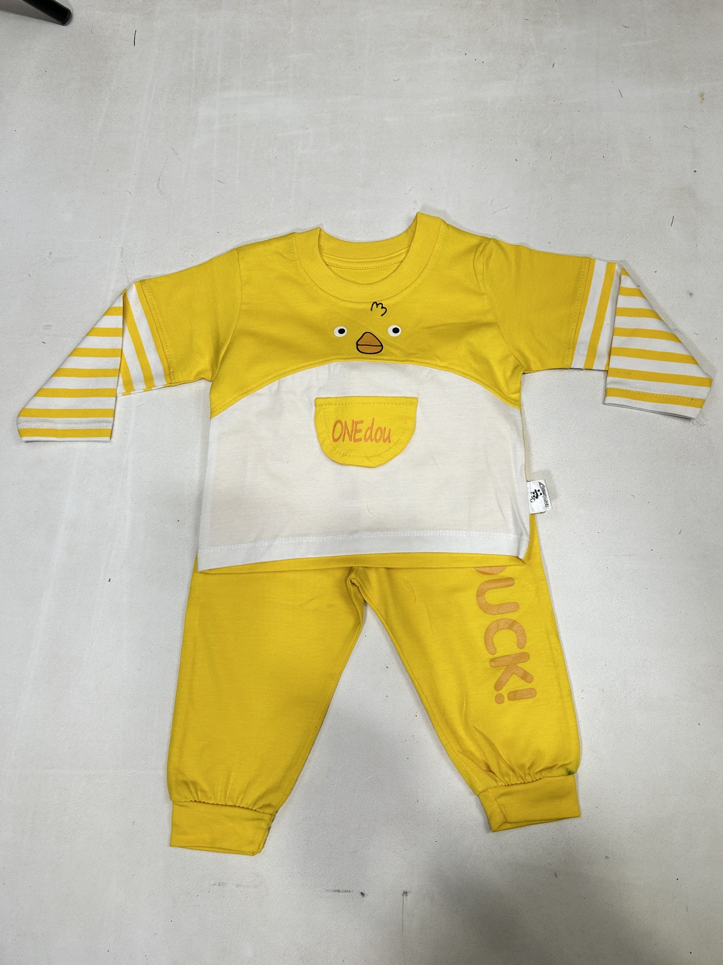 0Mth - 6Mth Duck Yellow Baba Suit For Newborns ZG NBS597