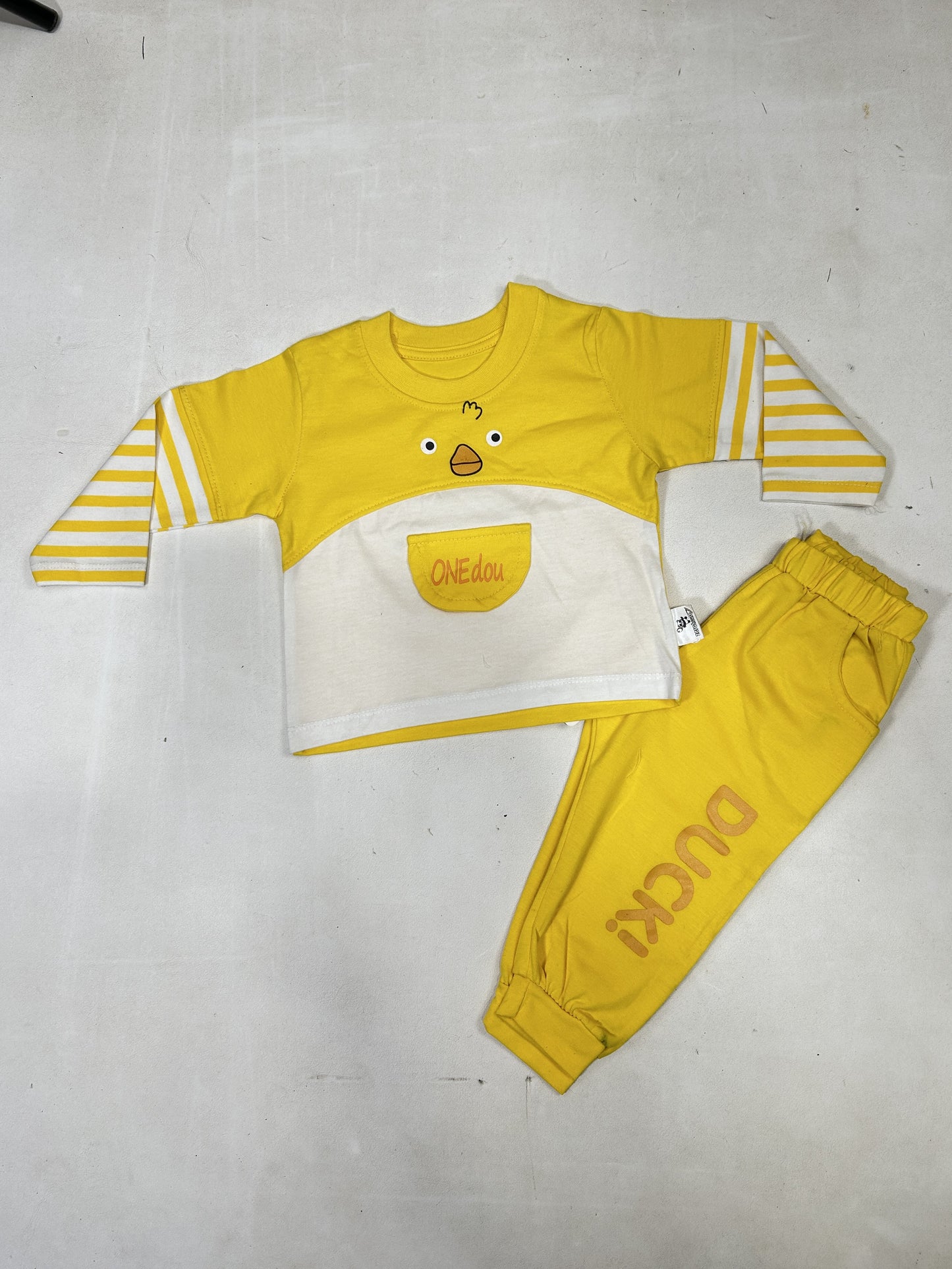 0Mth - 6Mth Duck Yellow Baba Suit For Newborns ZG NBS597